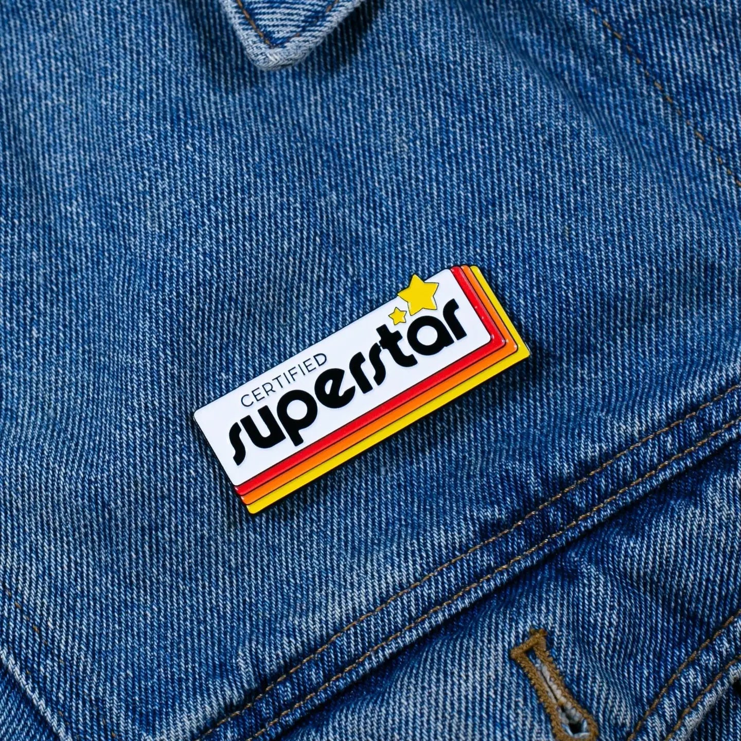 Posse Paper Goods - Certified Superstar Enamel Pin