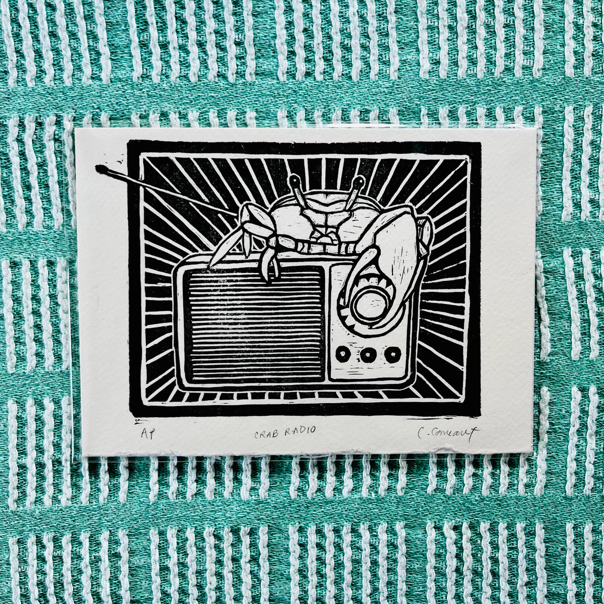 Wig Dog Press - Crab Radio Print