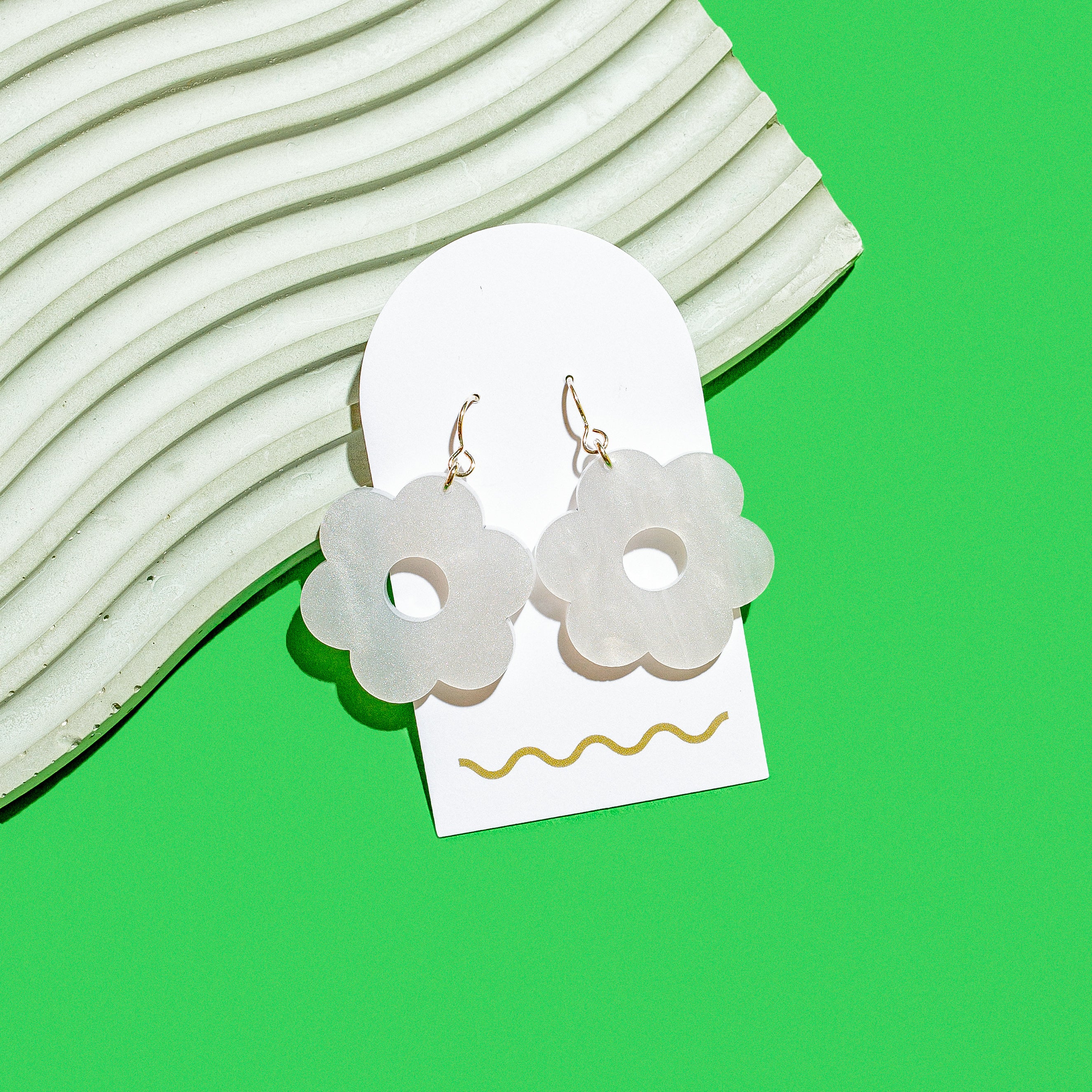 Squiggle Cutters -  * Acrylic Daisy Earrings