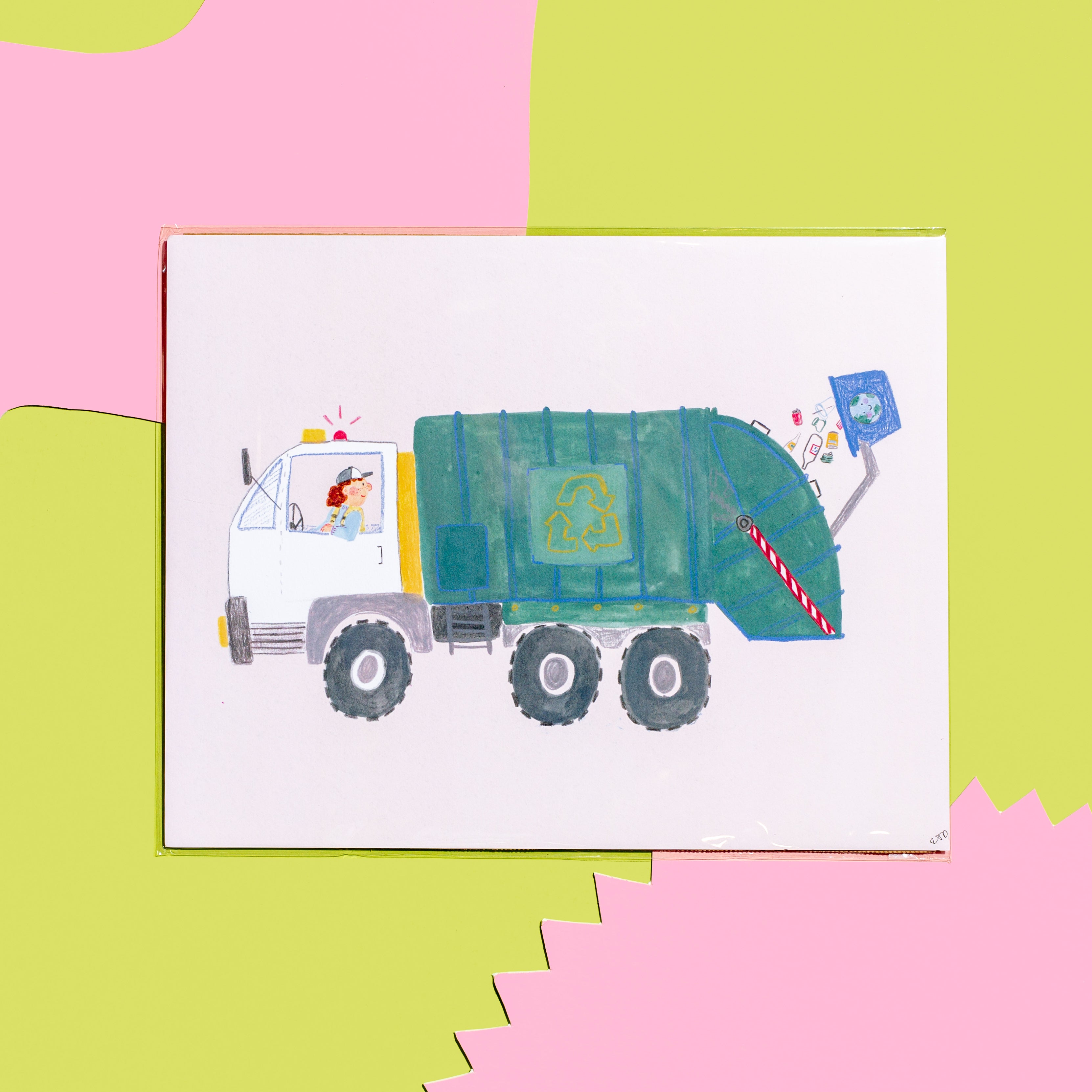 Ella Jane Illustrations - * Recycling Truck Prints