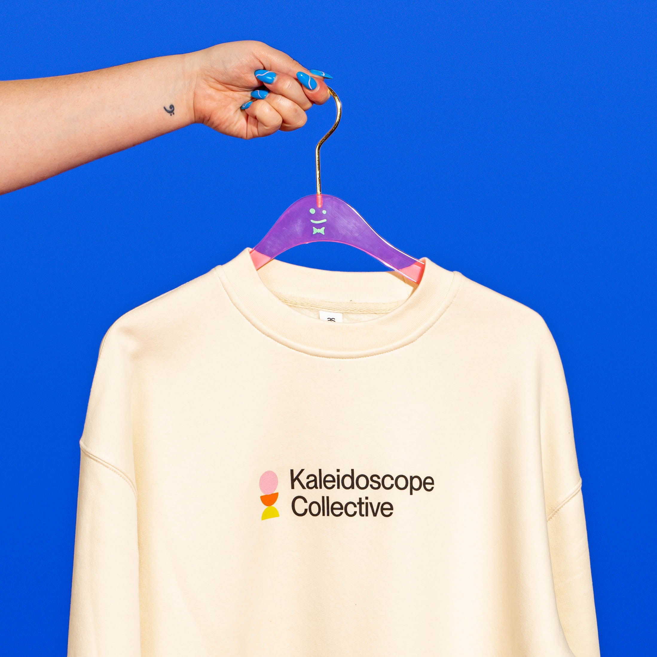 Screen Printed Kaleidoscope Crewneck Sweatshirt