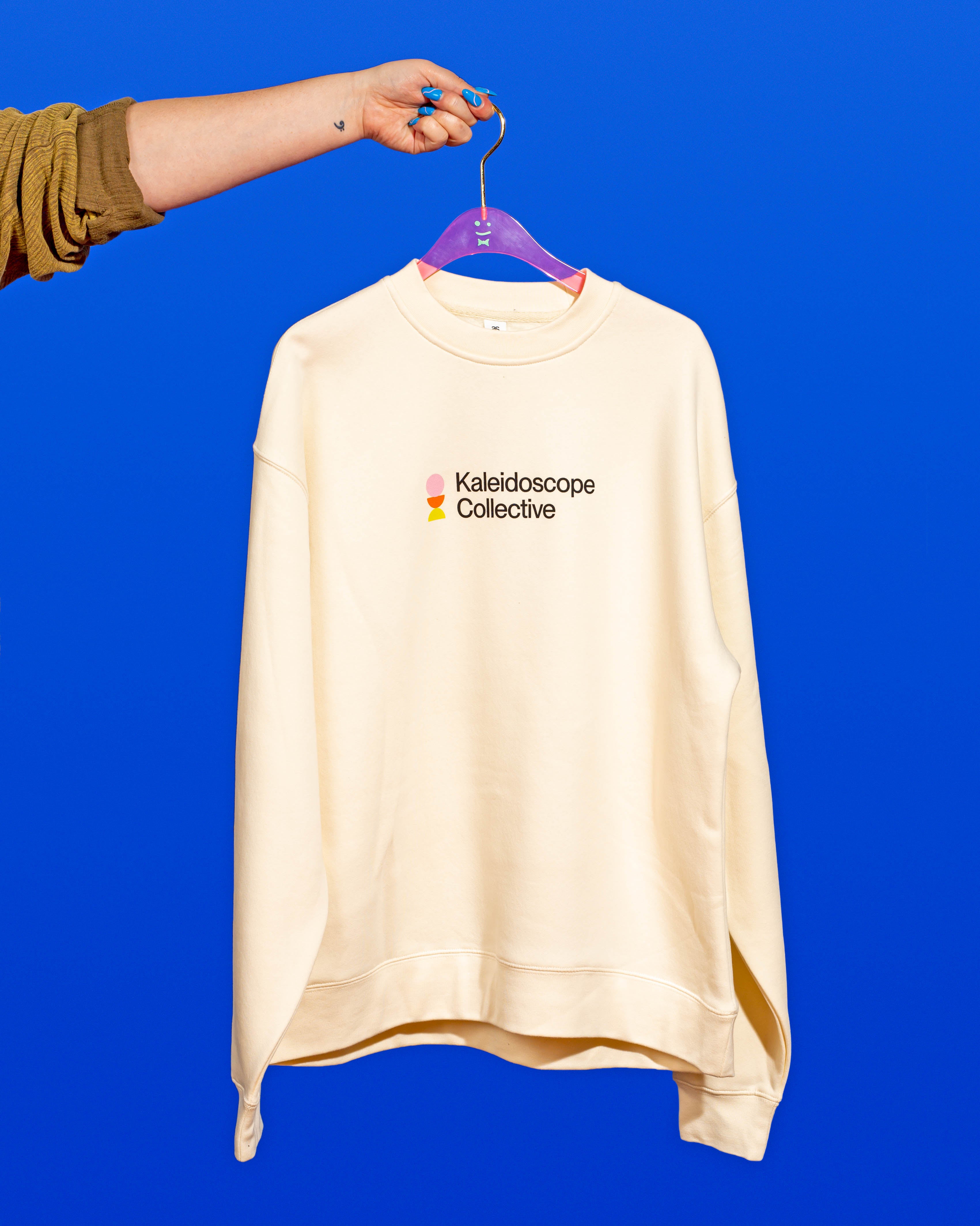 Screen Printed Kaleidoscope Crewneck Sweatshirt