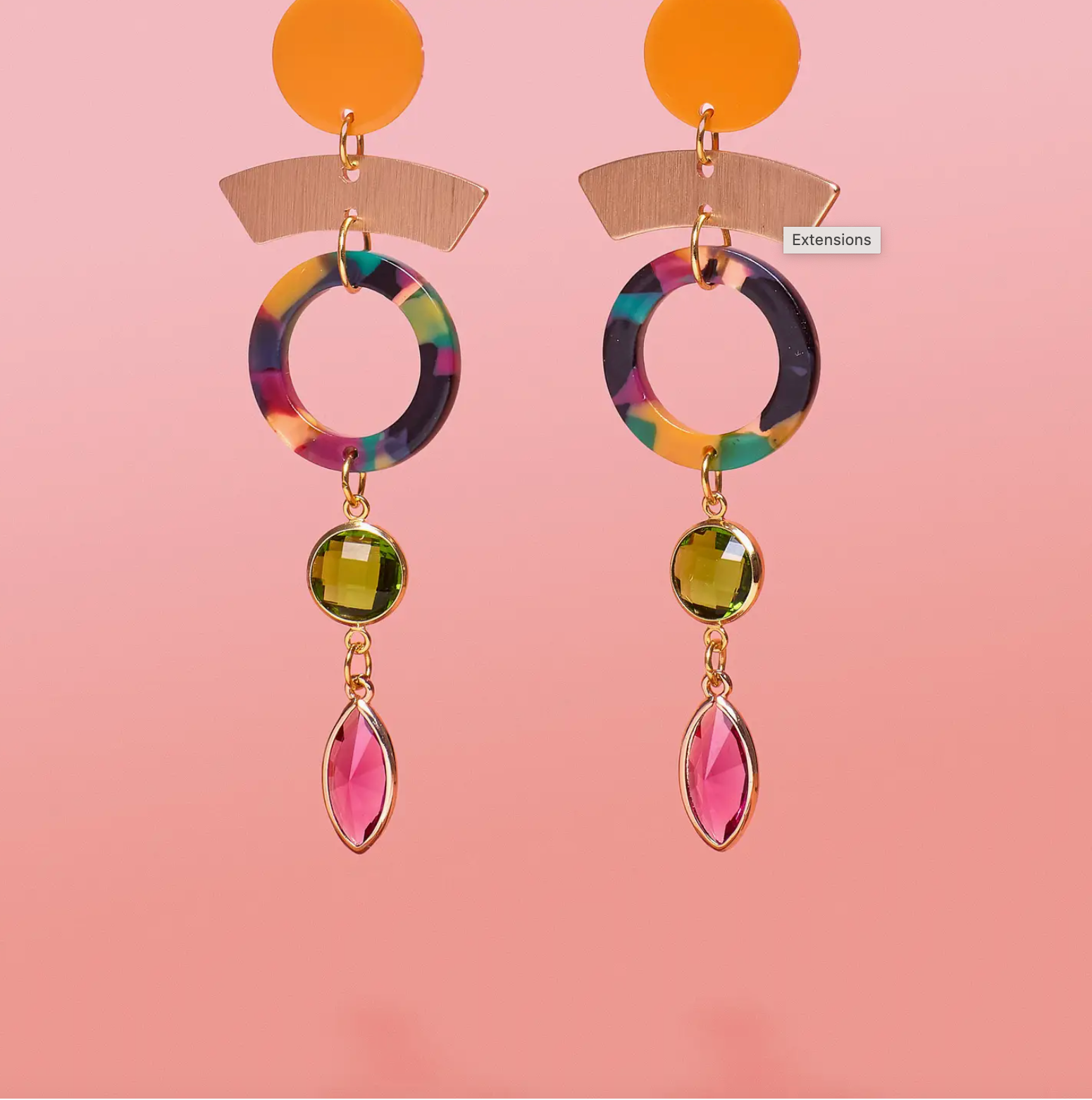Tribe + Temple - Papaya Multi Tier Dangle