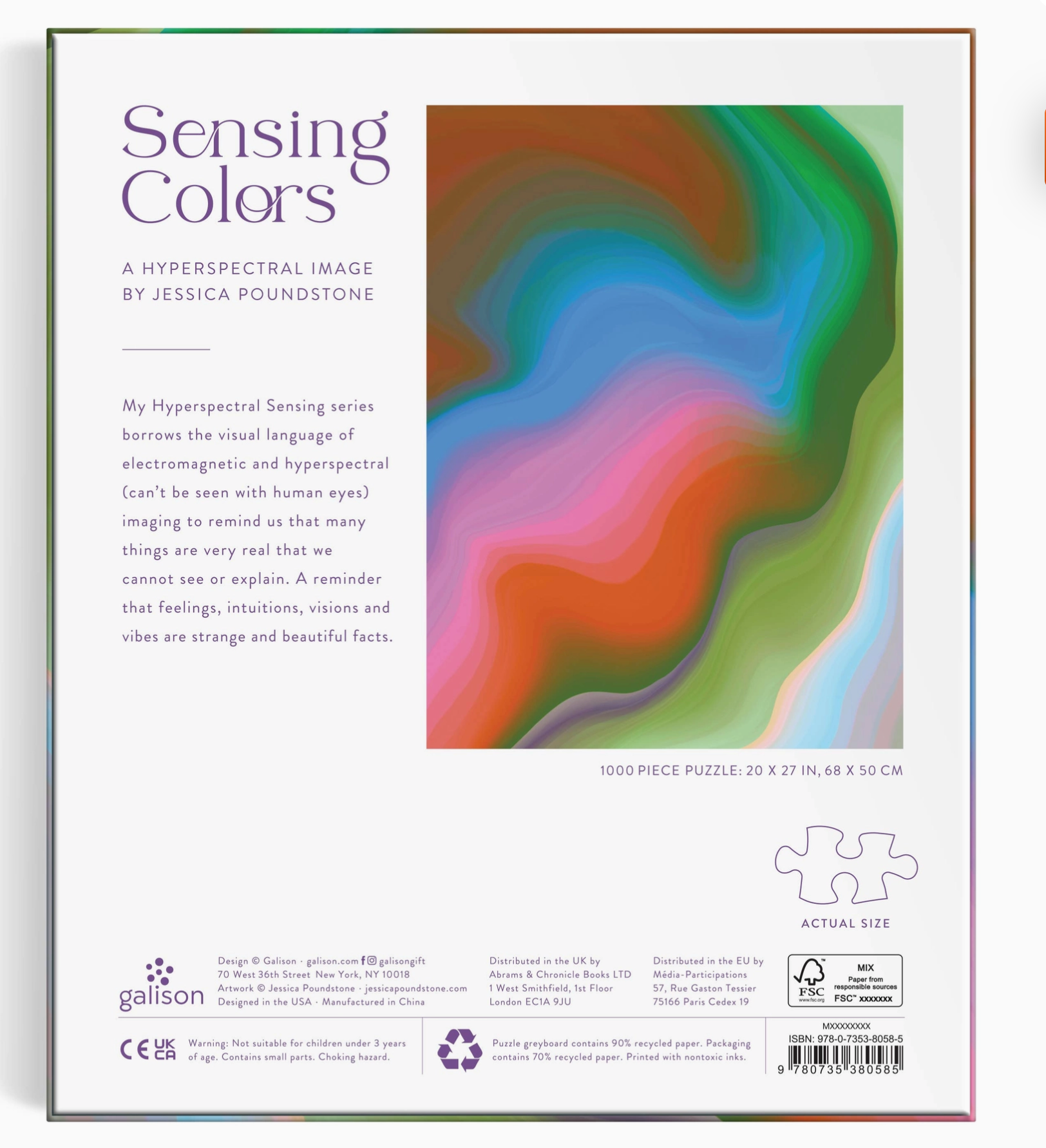 Sensing Colors by Jessica Poundstone 1000 piece puzzle