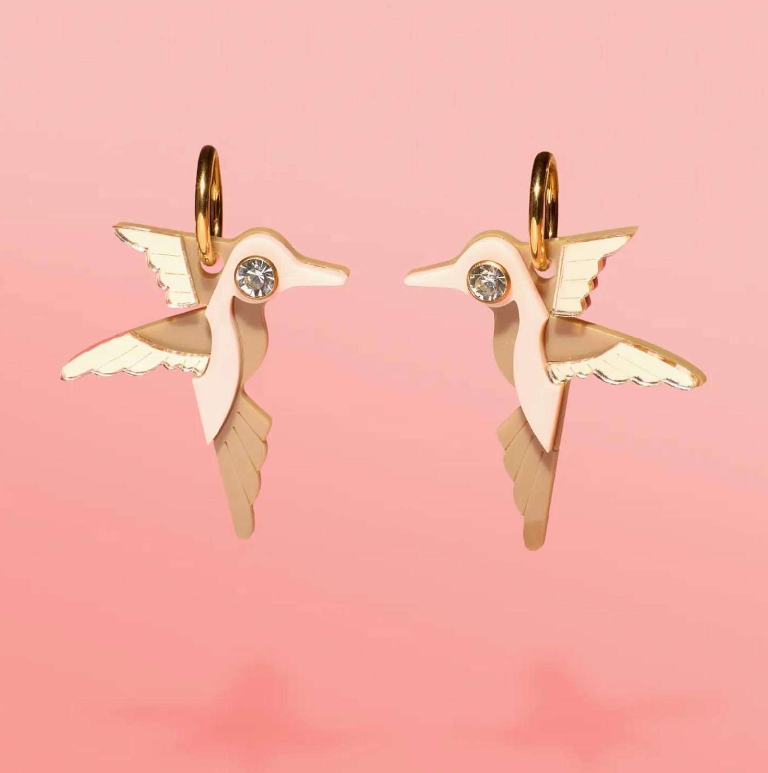 Tribe + Temple - Hummingbird Hoop Earrings