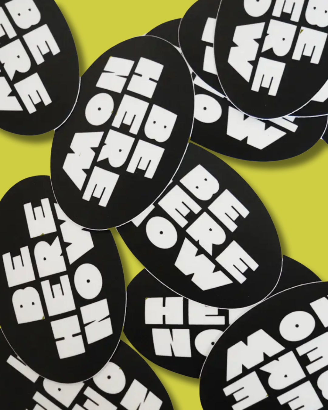 ALEX'S - Be Here Now Oval Sticker