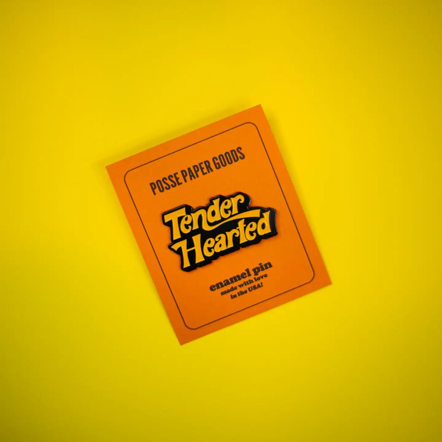 Posse Paper Goods - Tender Hearted Enamel Pin