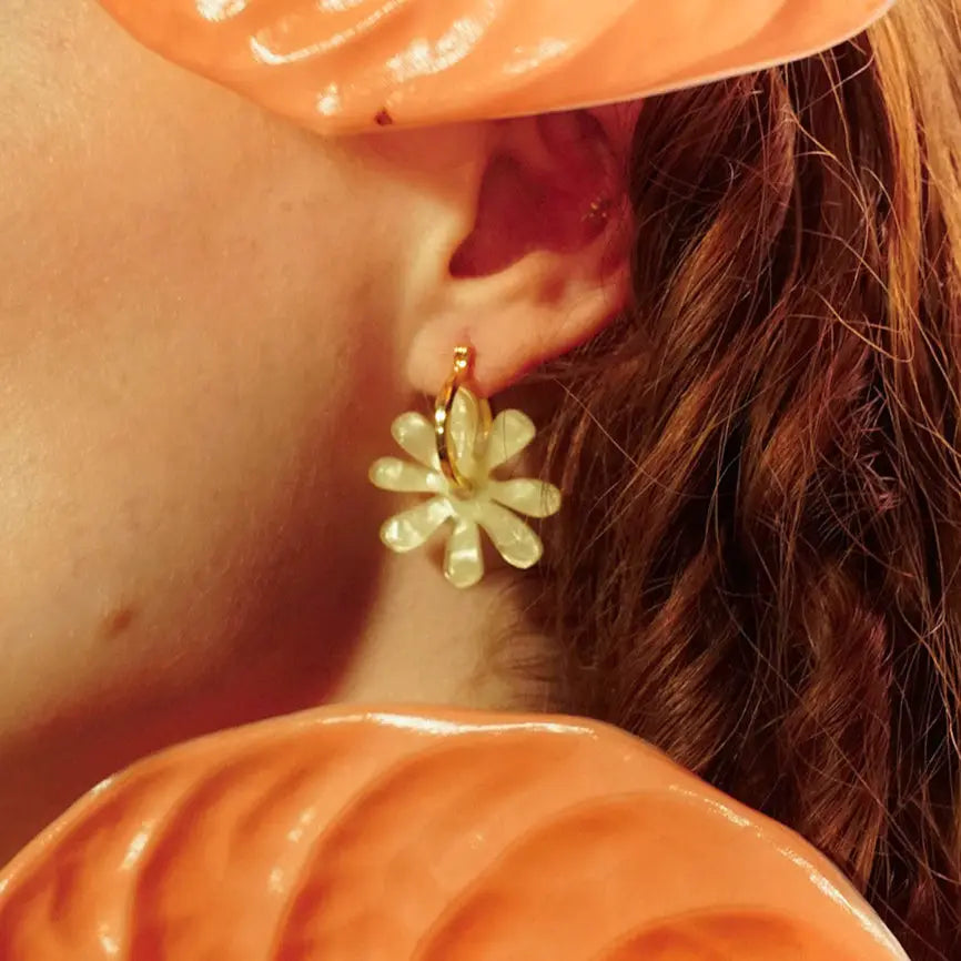 Paulina Otero- Flower Hoop Earrings