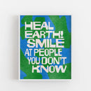 Posse Paper Goods - Heal Earth! Art Print