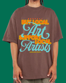 Merch Winter Drop 001 -  Mocha: Buy Local, Support Local Shirt