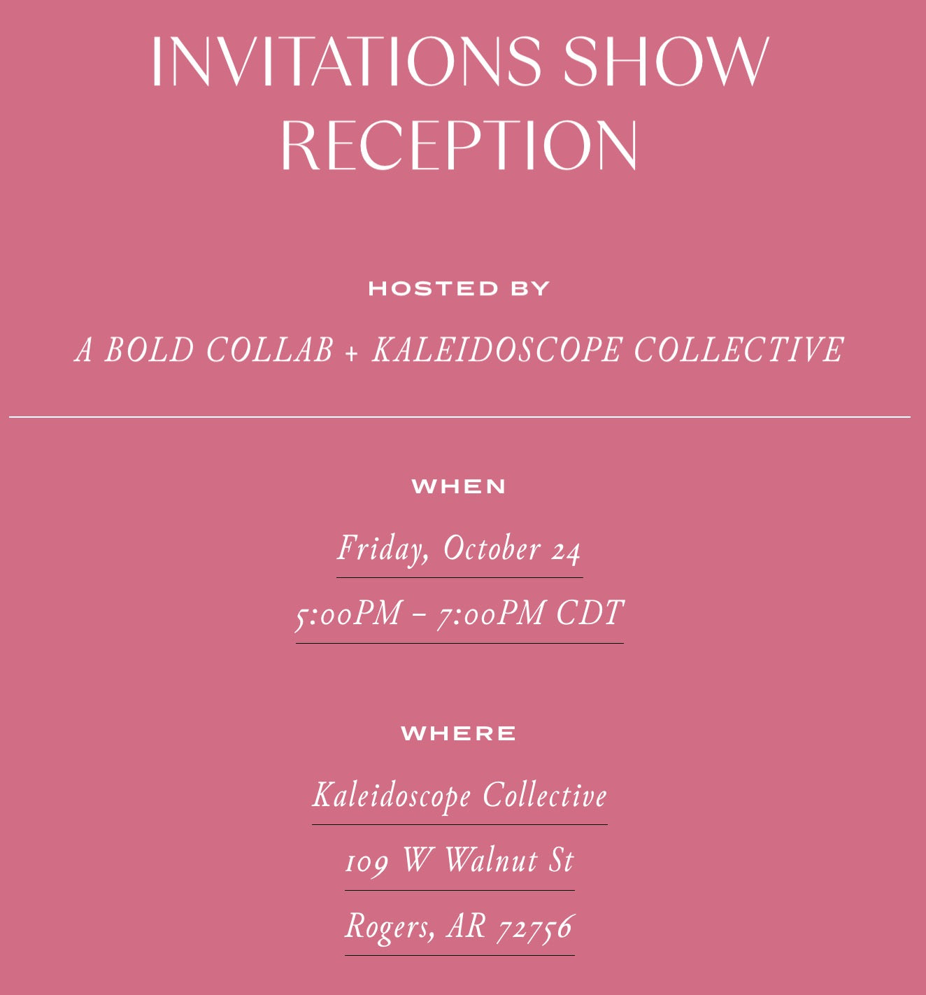 Art Show Opening - A Bold Collab: ft. Work of Claire Pongonis