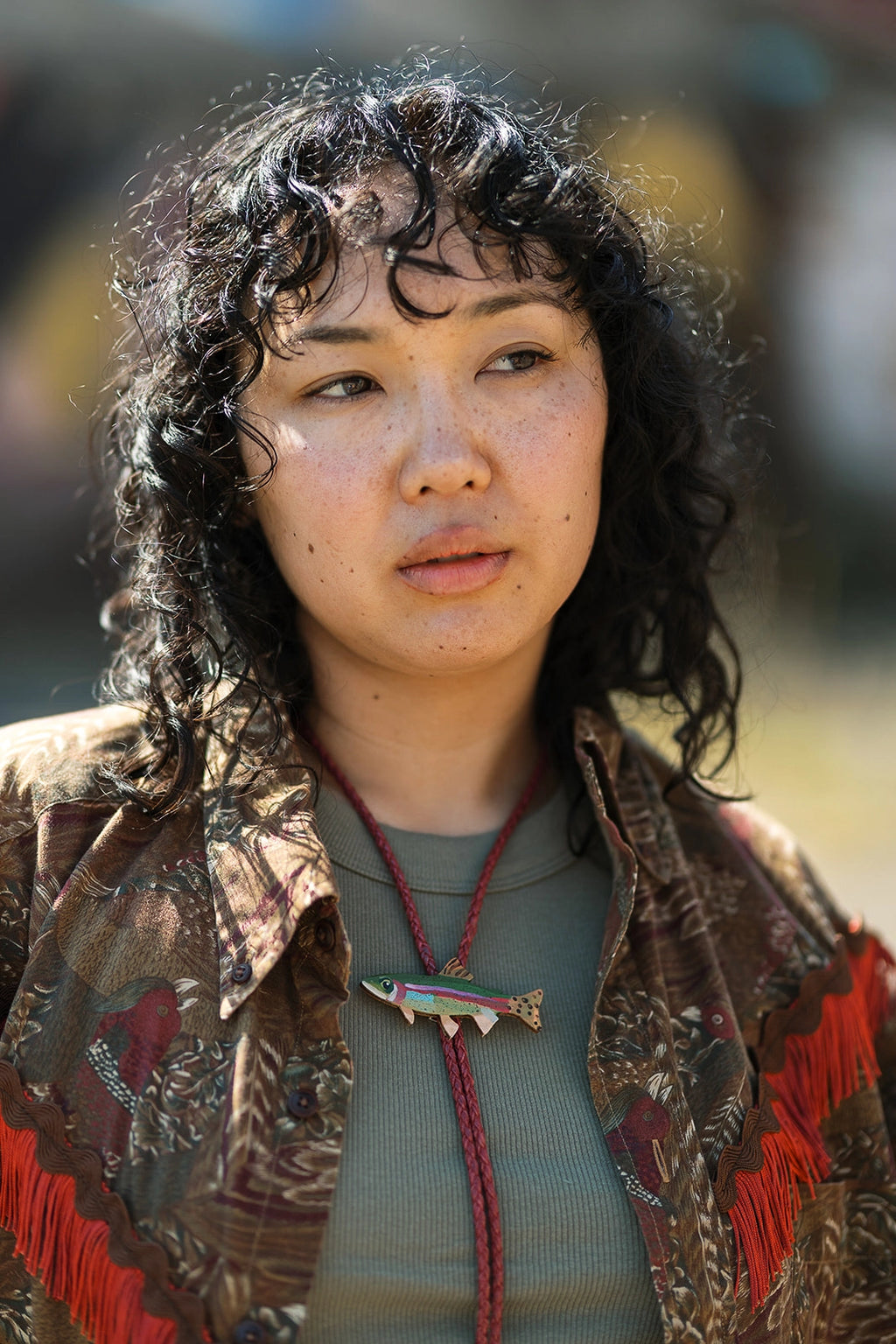 Velvet Outlaw - Rainbow Trout Bolo Tie