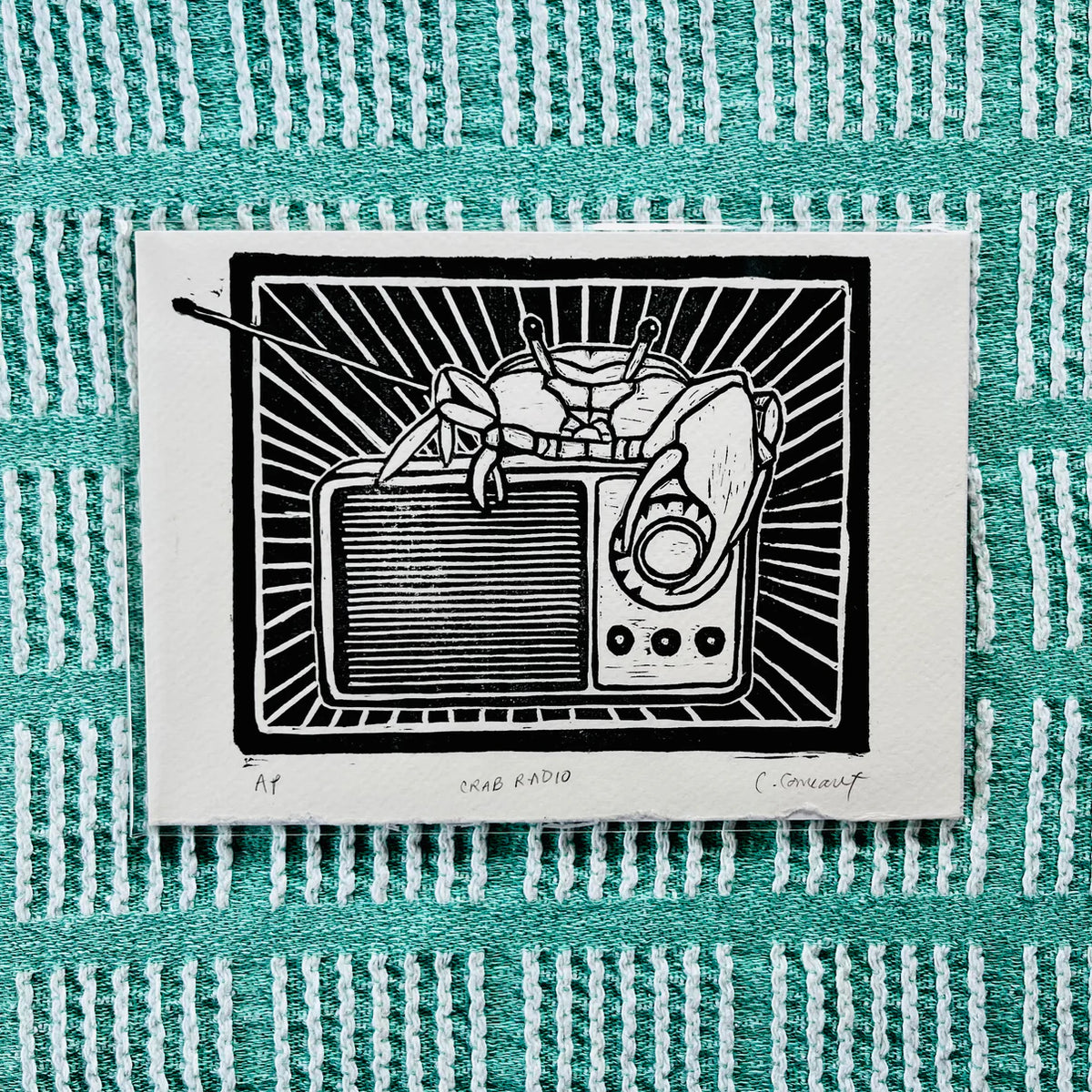 Wig Dog Press - Crab Radio Print