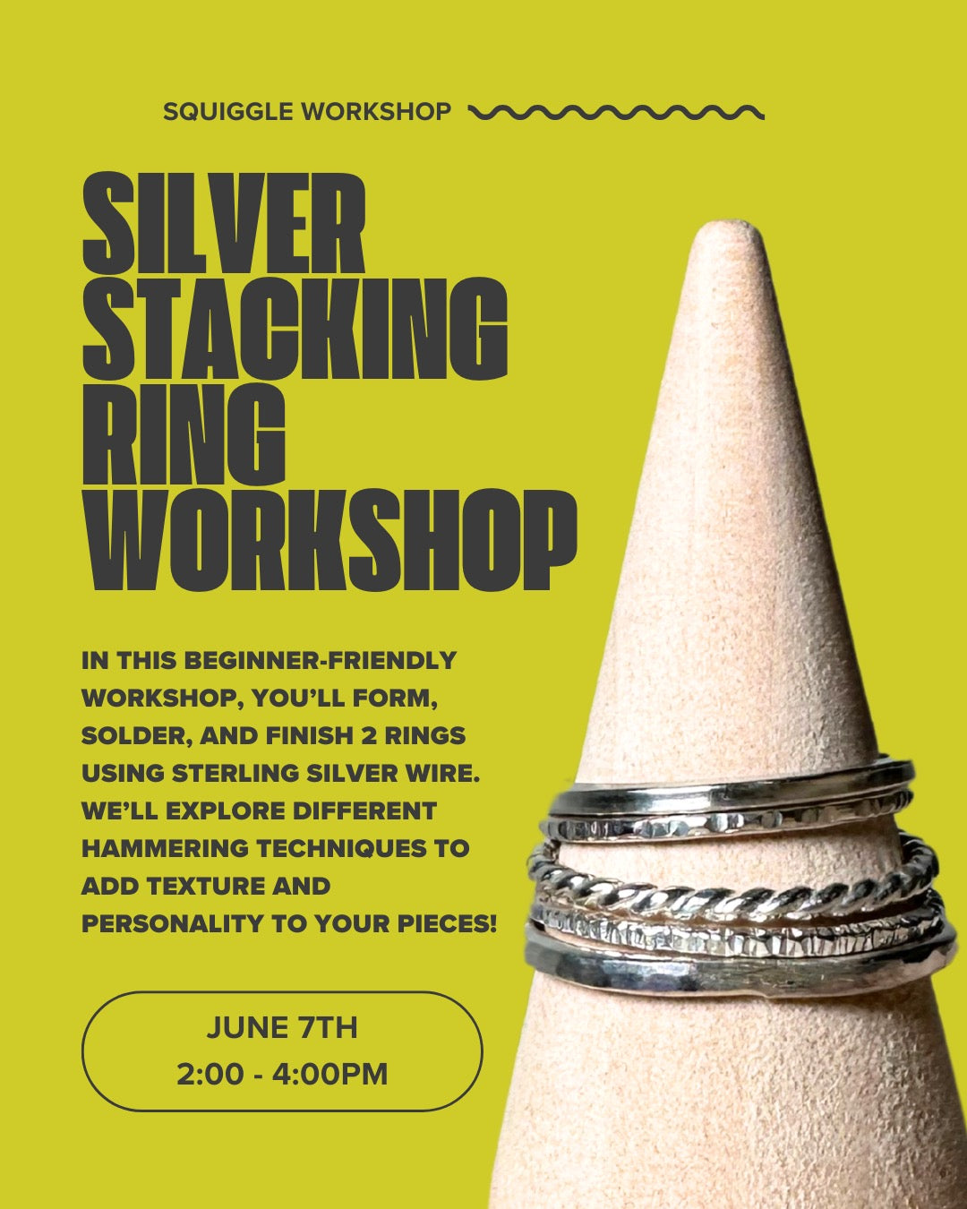 Crafting Your Own Silver Rings Workshop with Squiggle Cutters