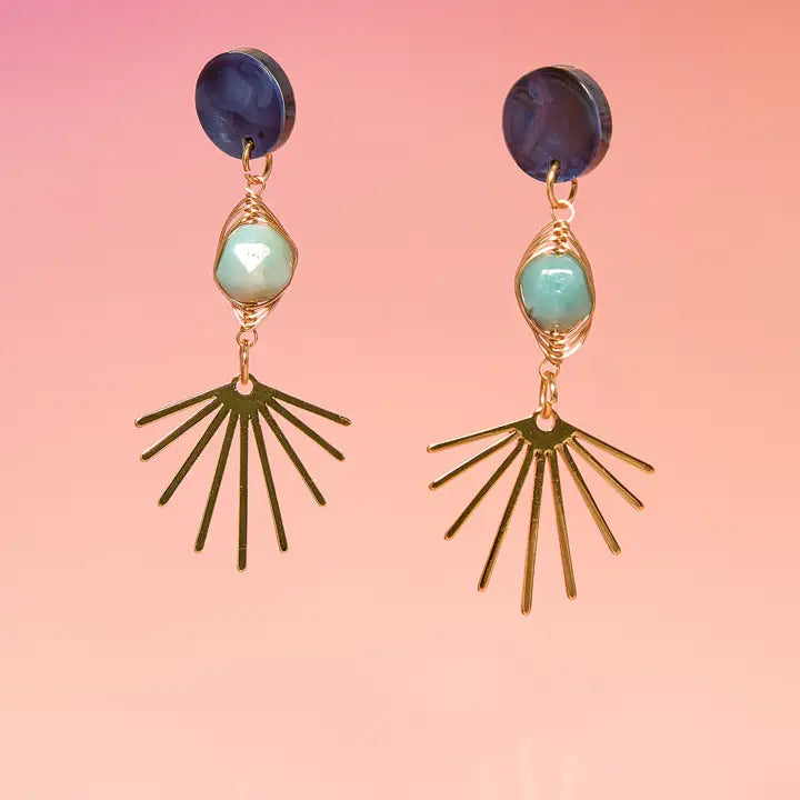 Tribe + Temple - Ofelia Three Tier Dangle Earrings