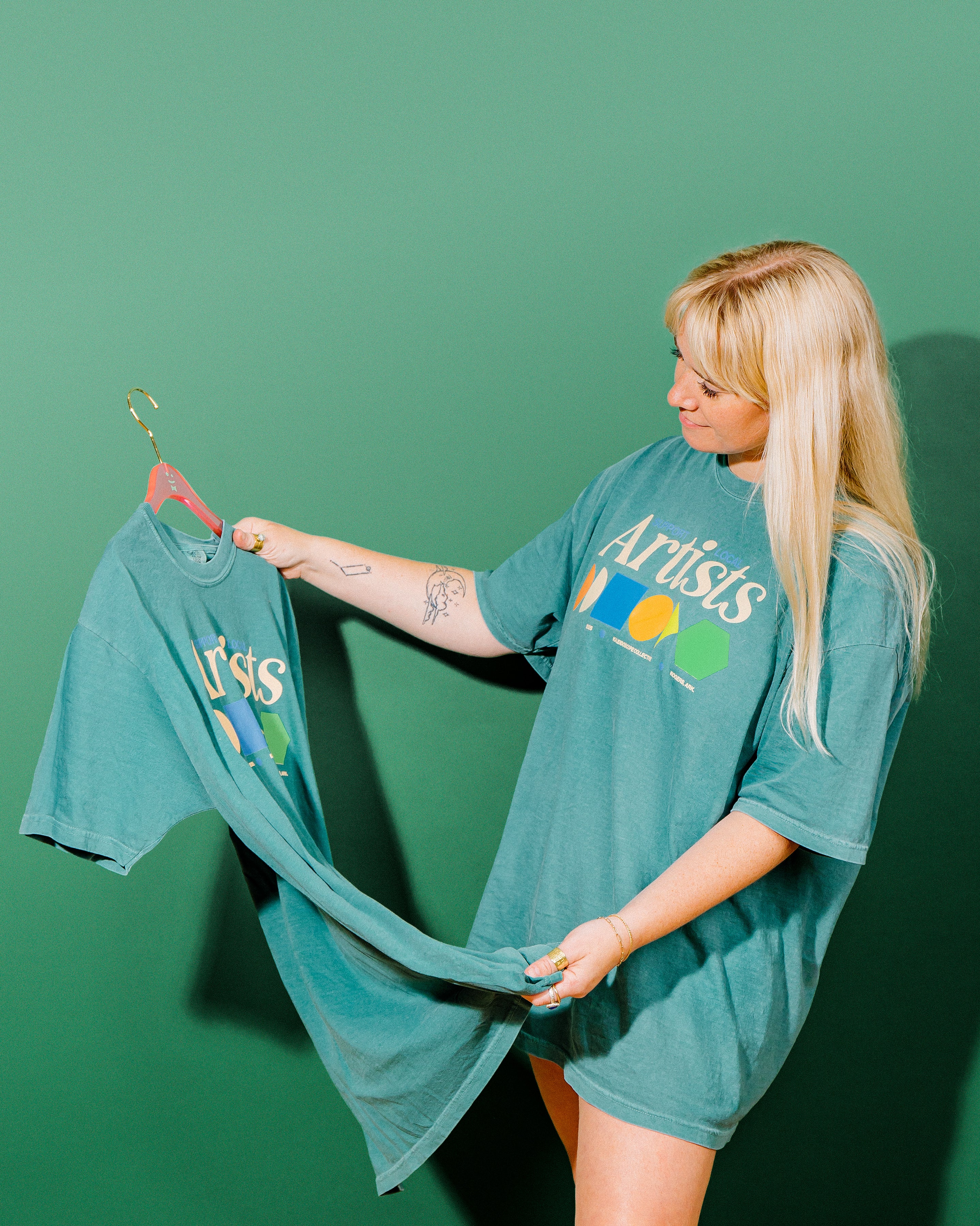 Merch Summer Drop 001 -  Support Local Artists Shirt: Teal