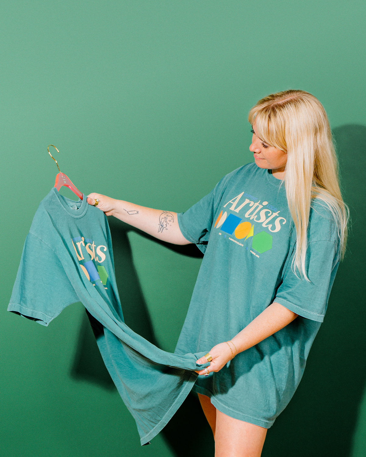 Merch Summer Drop 001 -  Support Local Artists Shirt: Teal