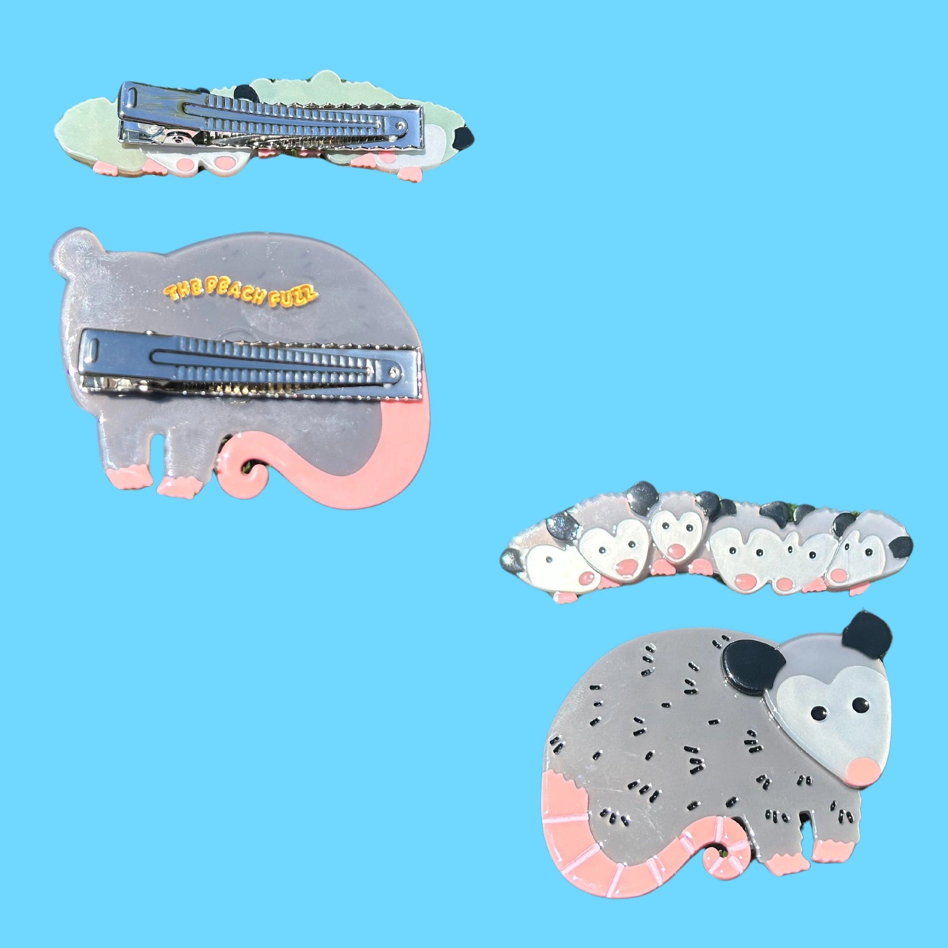 The Peach Fuzz - Hair Clip Set