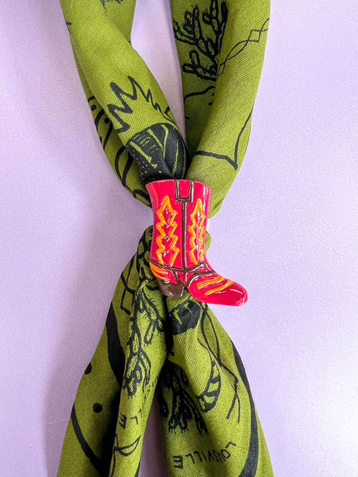Velvet Outlaw - Colorful Cowboy Boot Bandana Slide - Multiple Colors