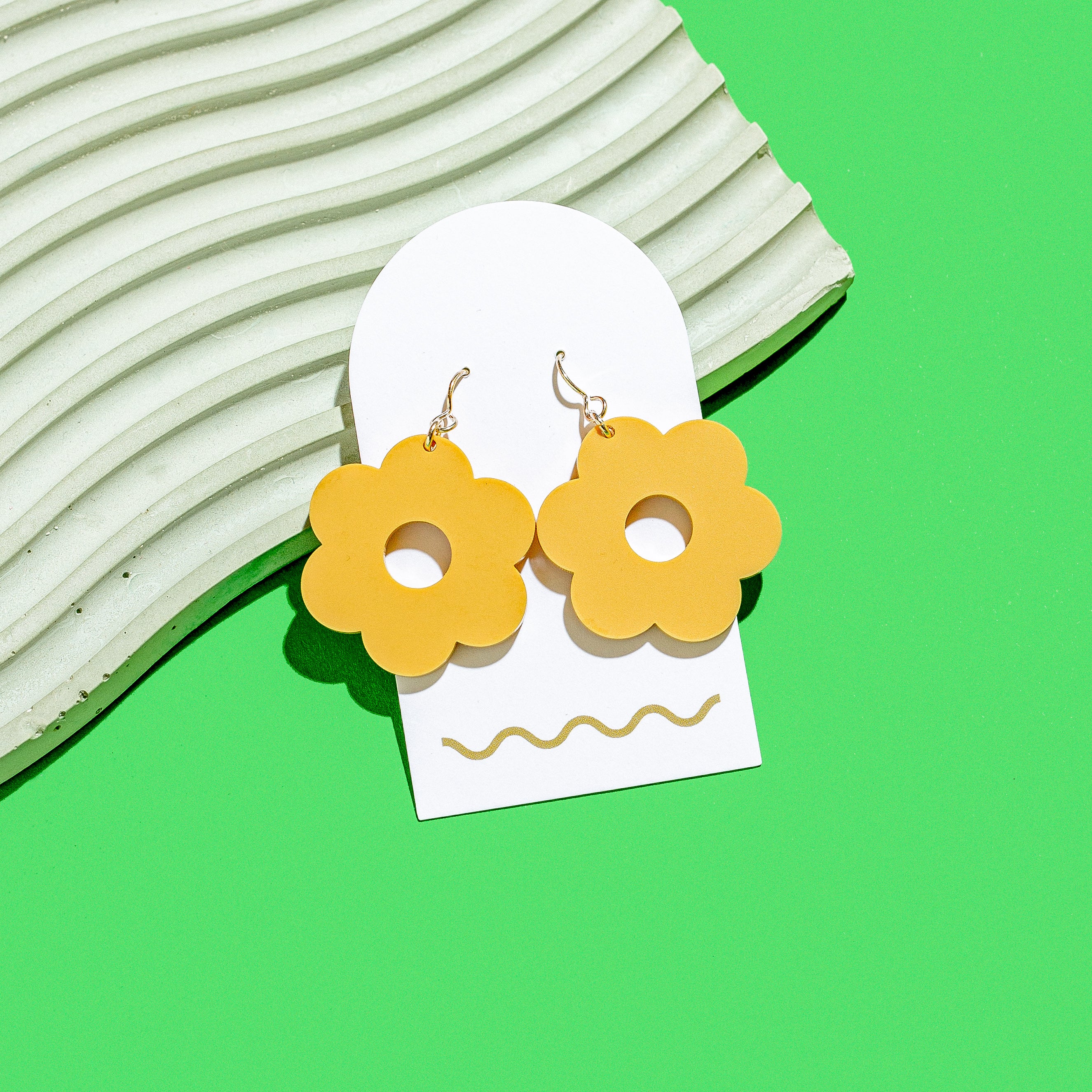 Squiggle Cutters -  * Acrylic Daisy Earrings