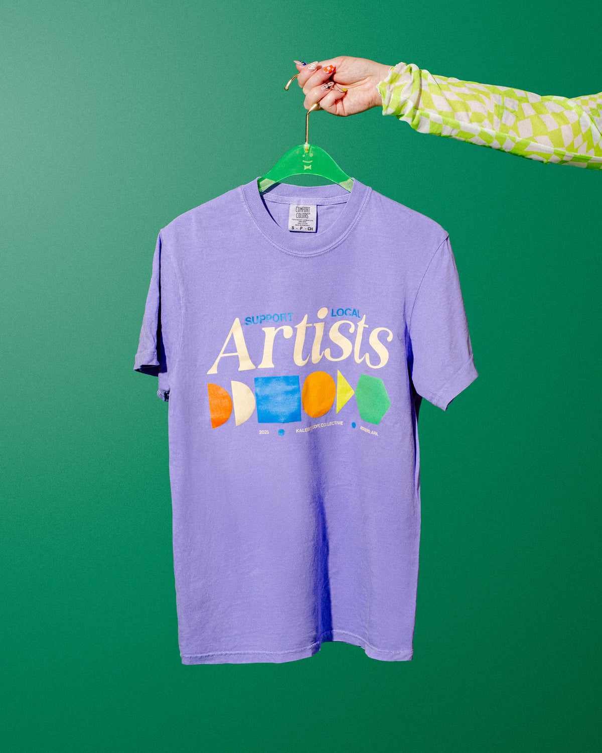 Merch Summer Drop 001 -  Support Local Artists Shirt: Purple