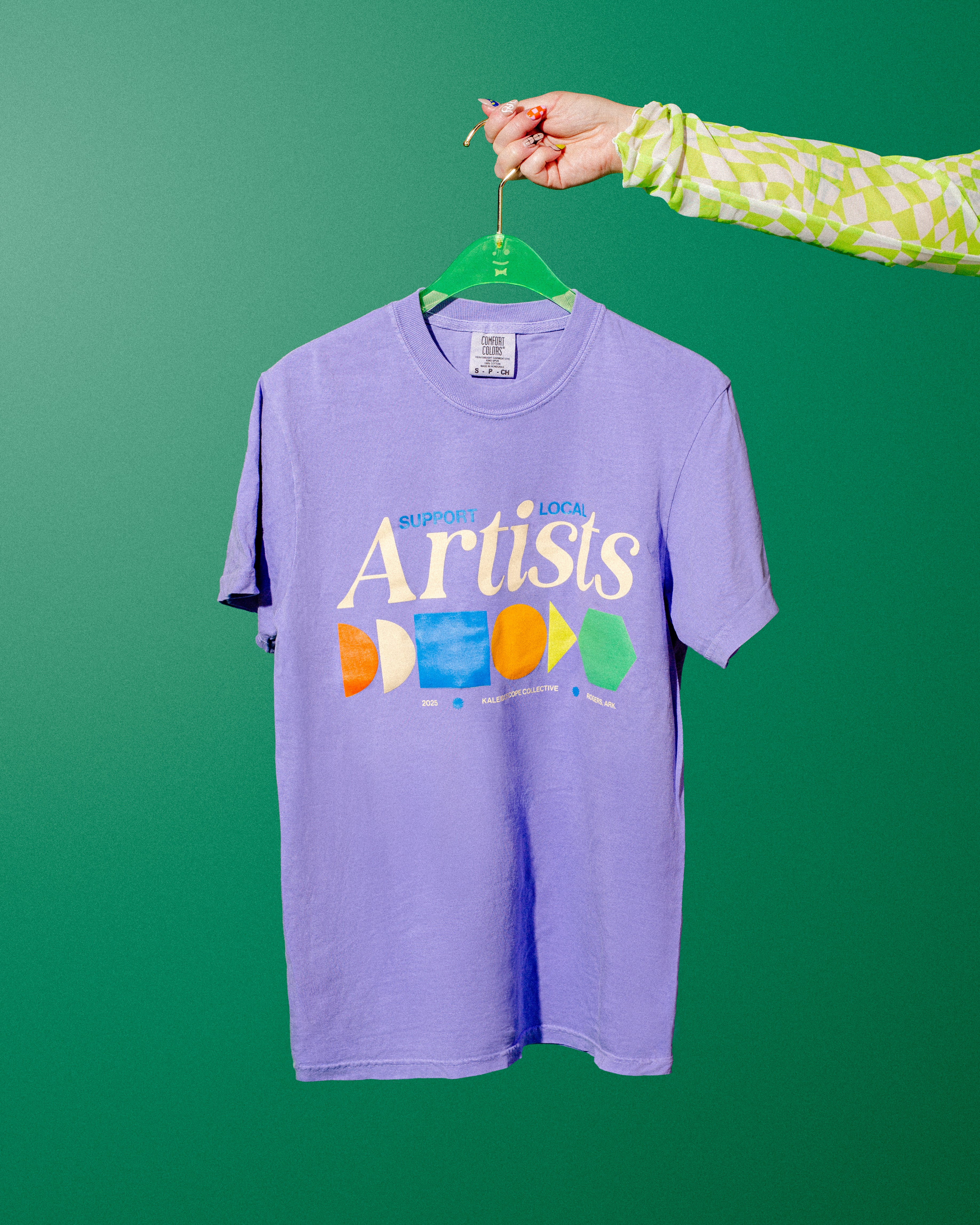 Merch Summer Drop 001 -  Support Local Artists Shirt: Purple
