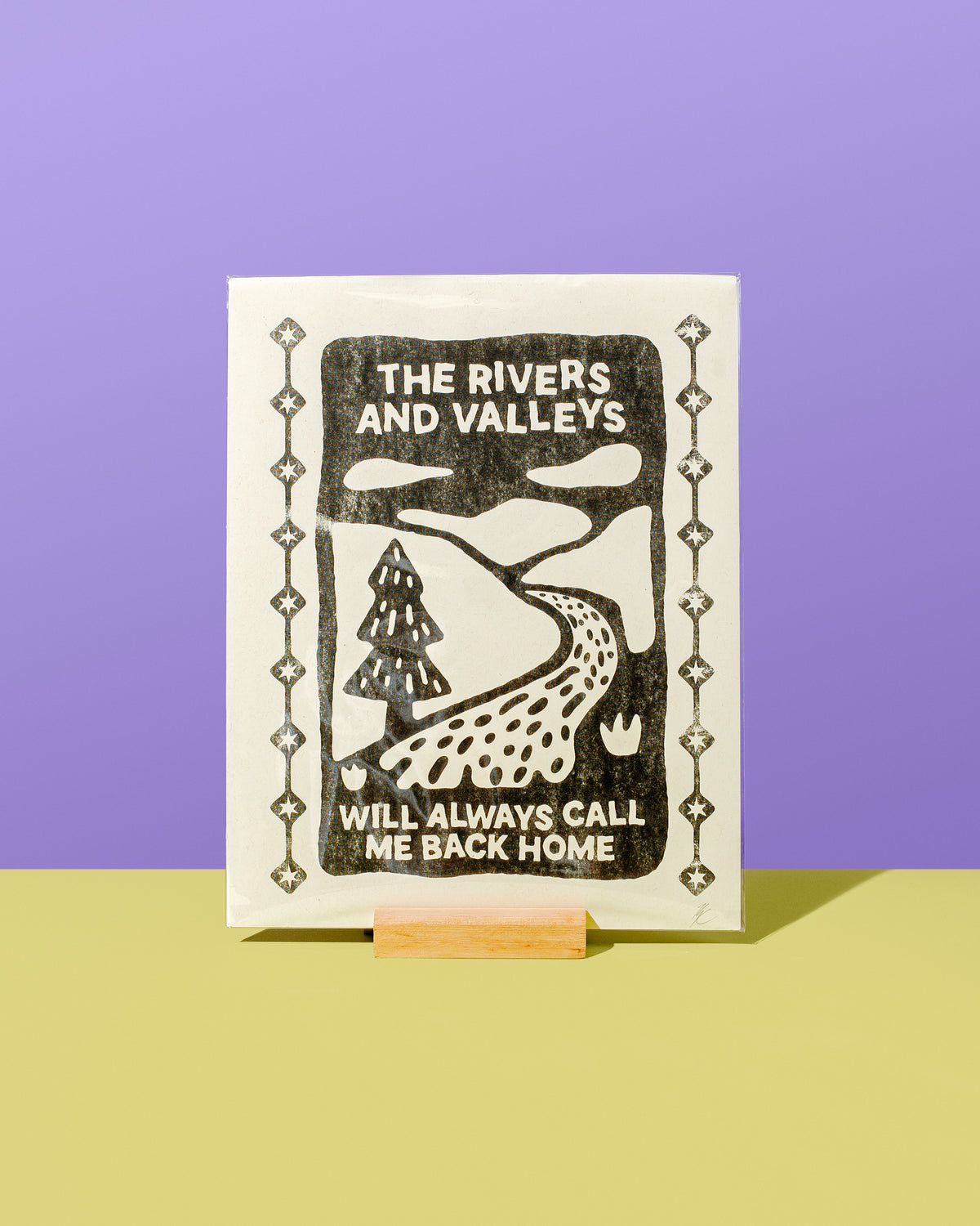 Mook - The Rivers and Valleys- Risograph Print