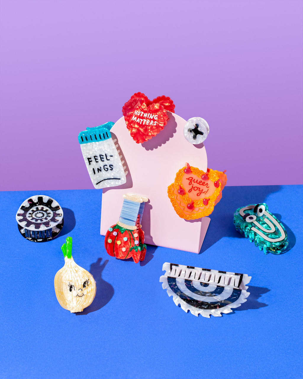 The Peach Fuzz - Hair Claw Clips
