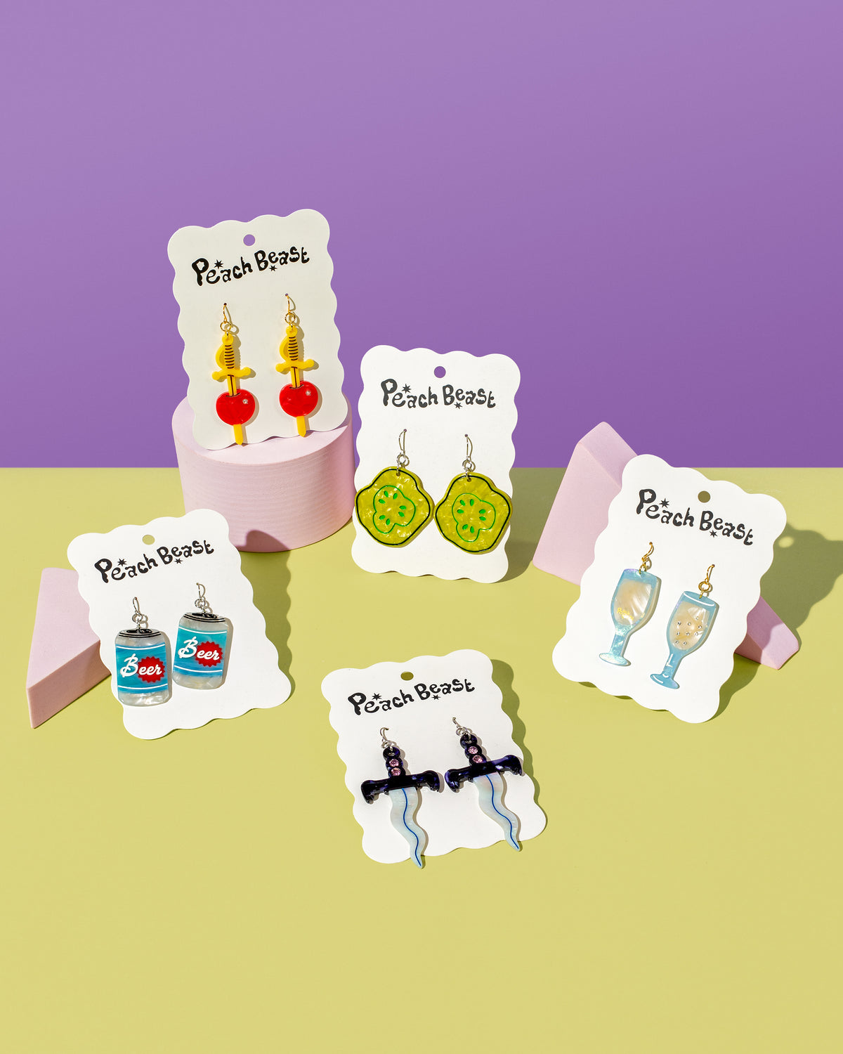 Peach Beast - Earrings