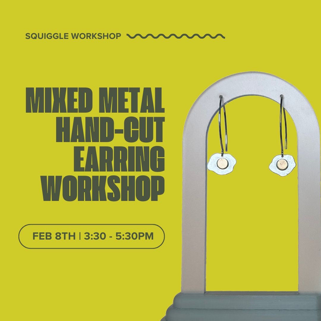 Mixed Metal Hand-Cut Earring Workshop with Squiggle Workshop ⚒️