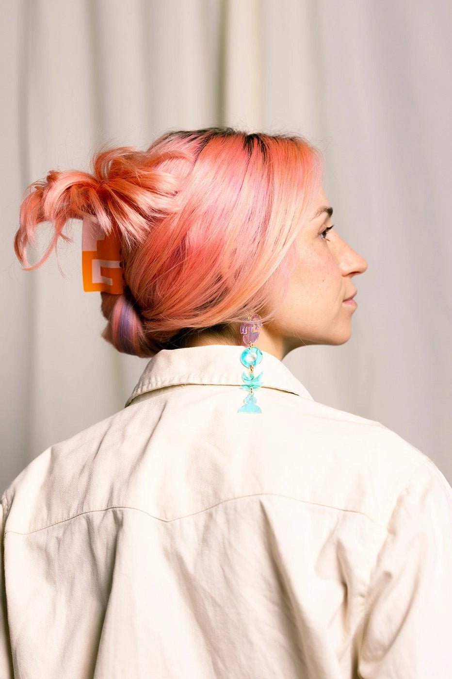 Paulina Otero - Mobile Earrings in Iridescent Ripple