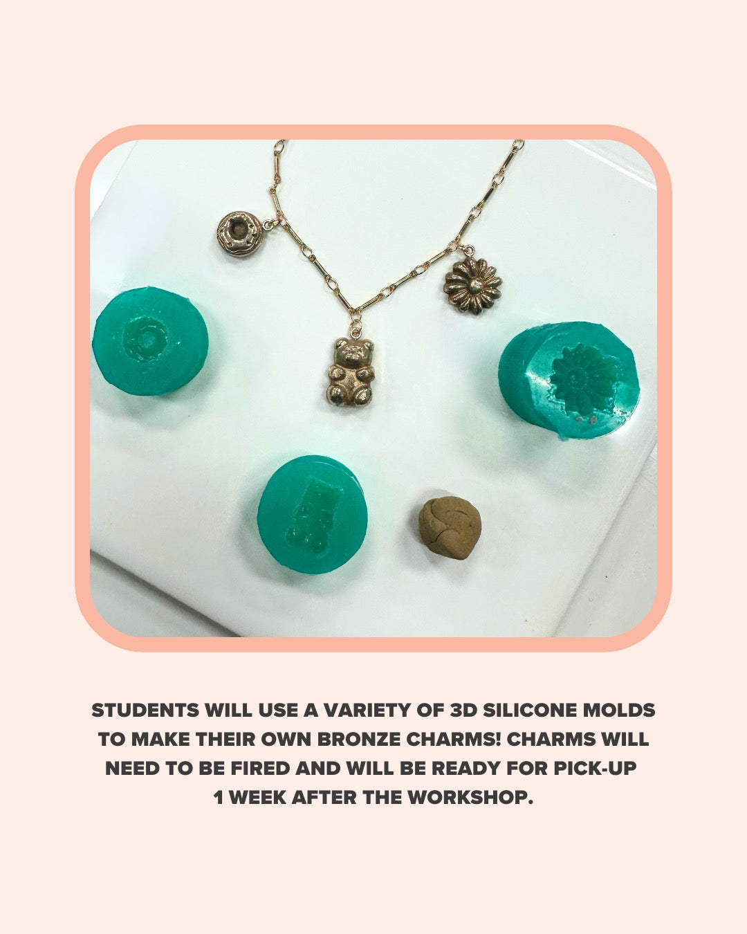 Bronze Charm Necklace Workshop with Squiggle Workshop  ⚒️