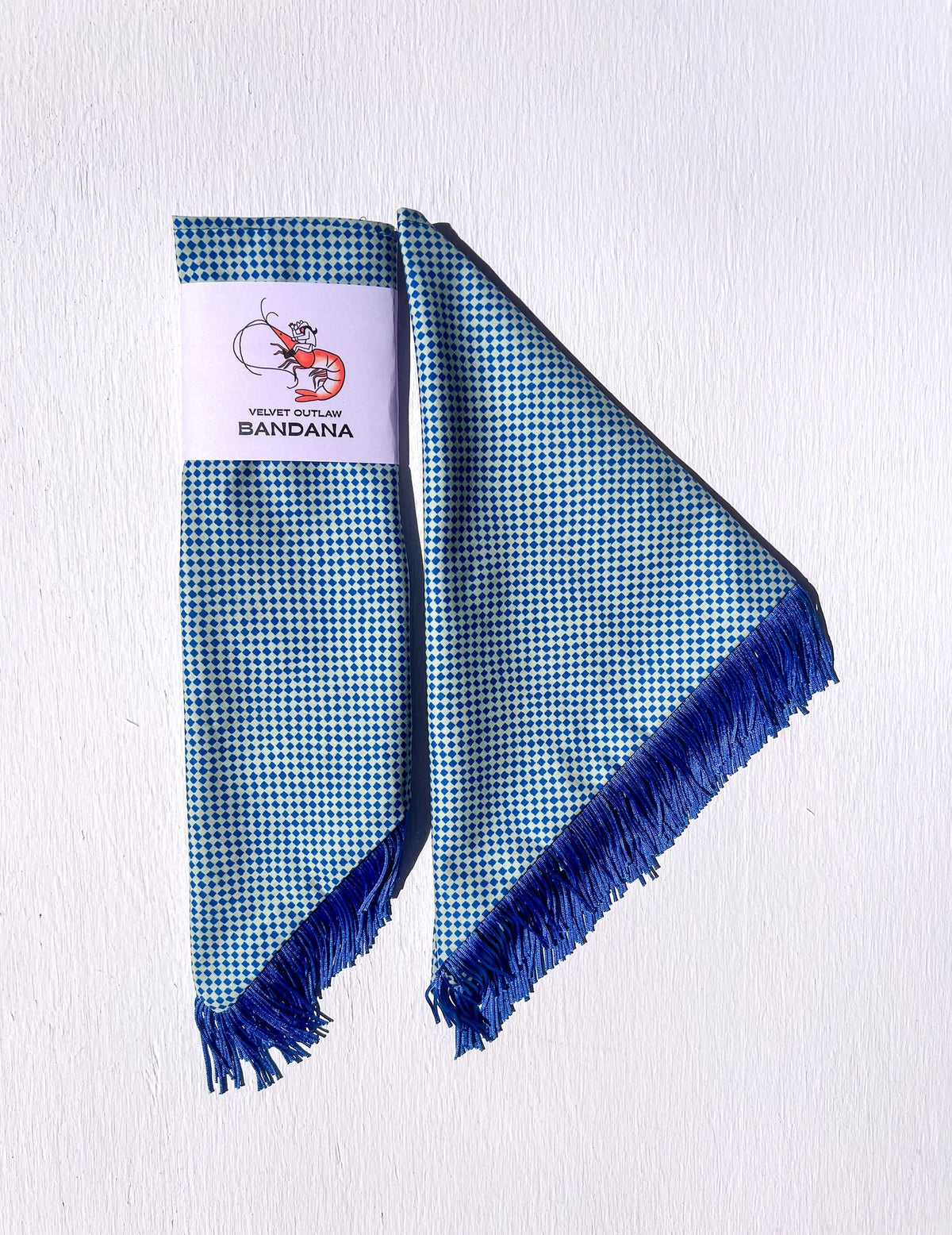 Velvet Outlaw - Stars & Checks Fringe Bandanas