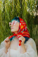 The Peach Fuzz - Trinket Treasures Silk Scarf