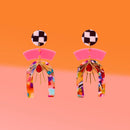 Tribe + Temple - * Confetti Multi Mixed Media Earrings