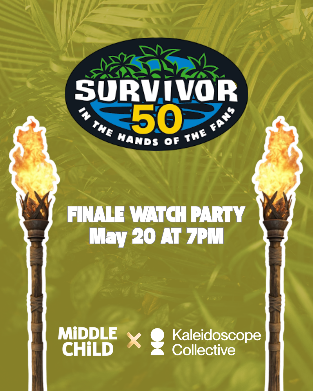 Survivor Finale Watch Party with Middle Child Cookies