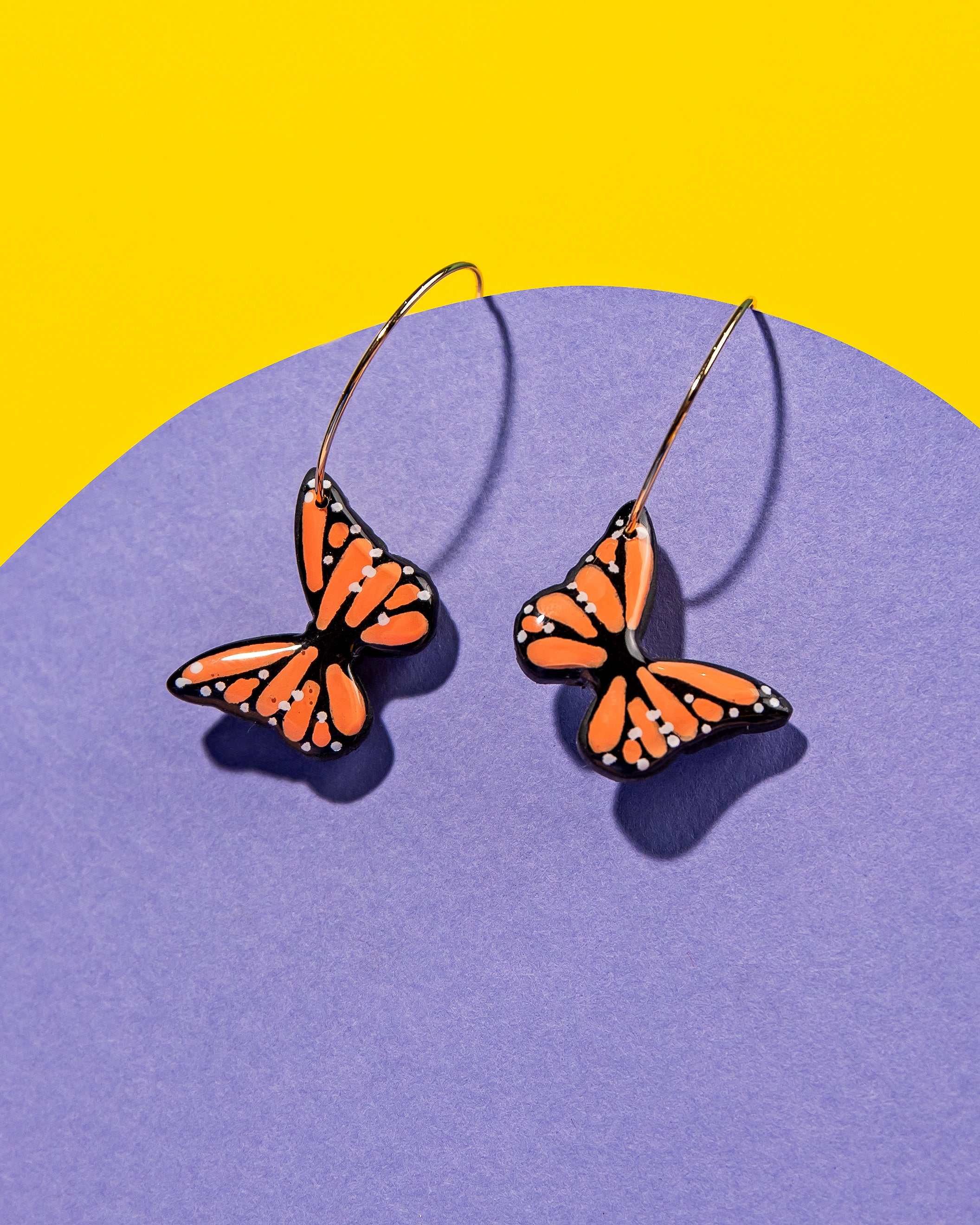 Anna Claire Collection - * Monarch Hoop Earrings