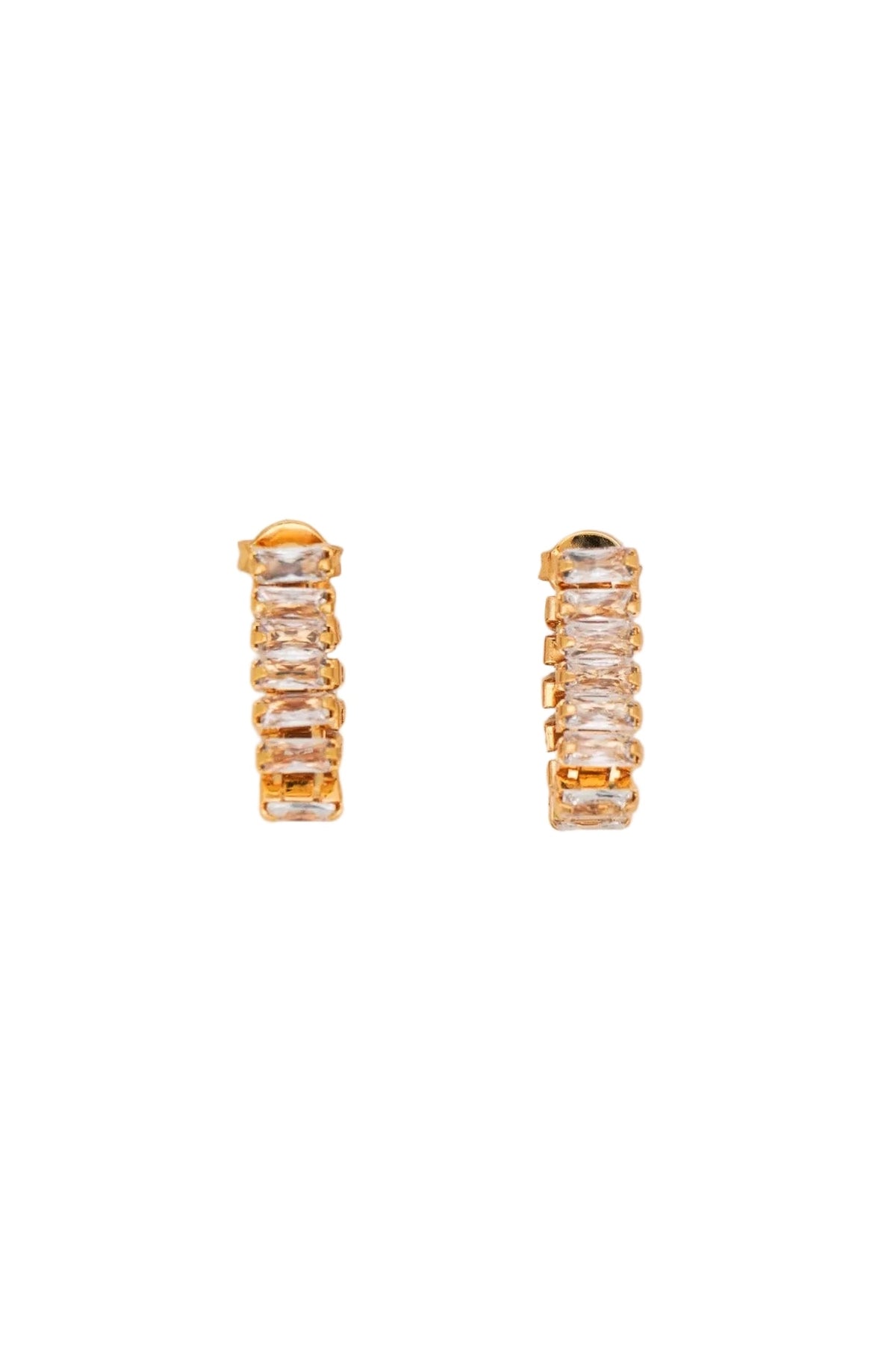 Paulina Otero - Clear Zirconia Baguette Ear Jackets