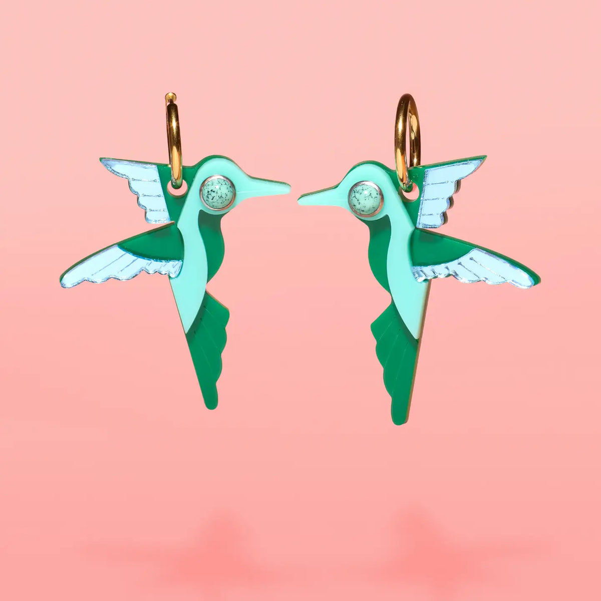 Tribe & Temple WS - Hummingbird Hoop Earrings