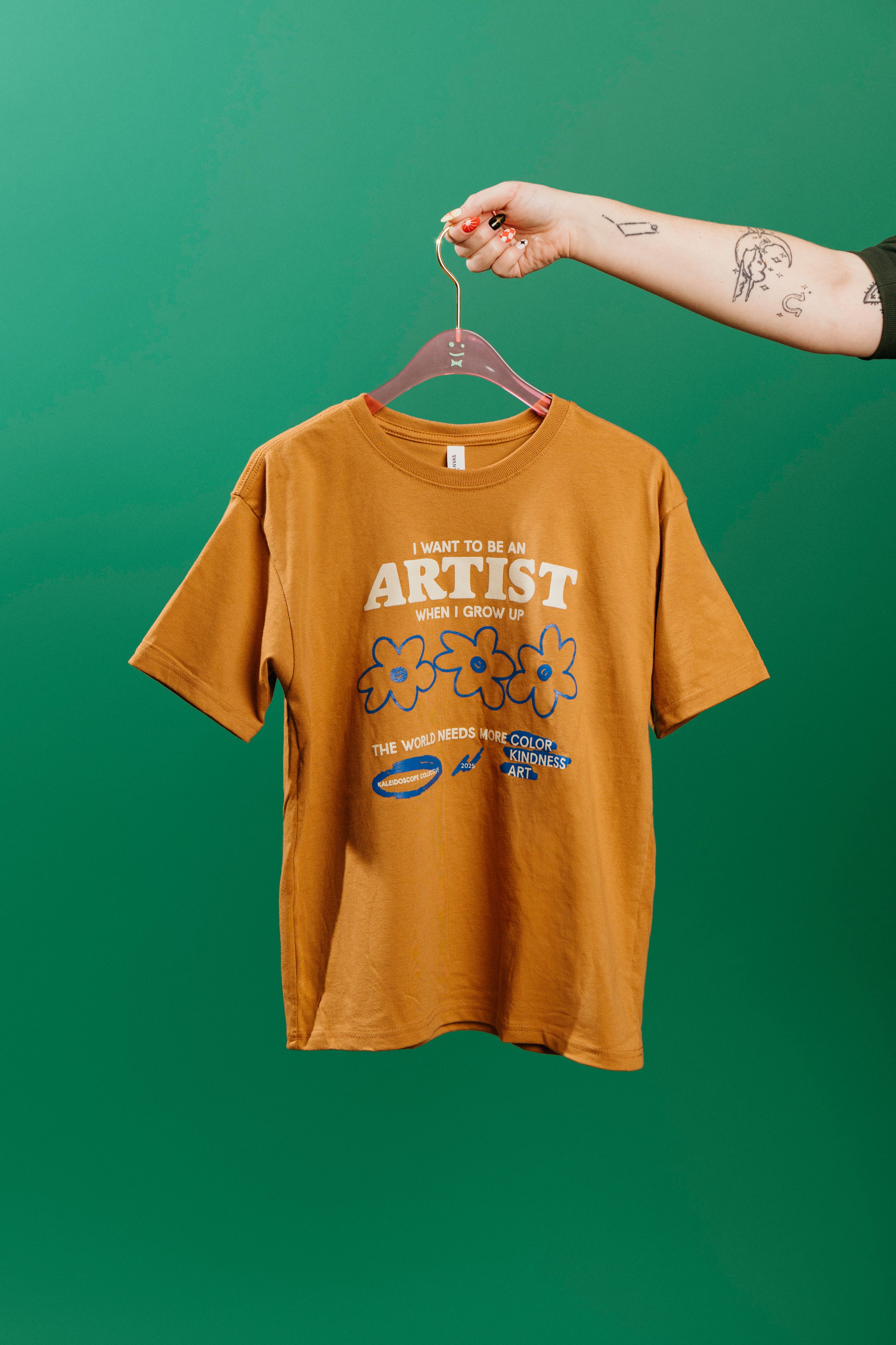 Merch Winter Drop 001 -  Toast: "I want to be an artist" Youth Tee