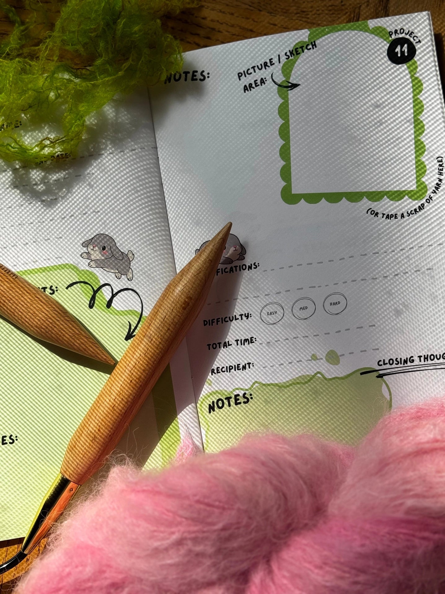 FlockFest Fiber Arts- Fiber Project Journal
