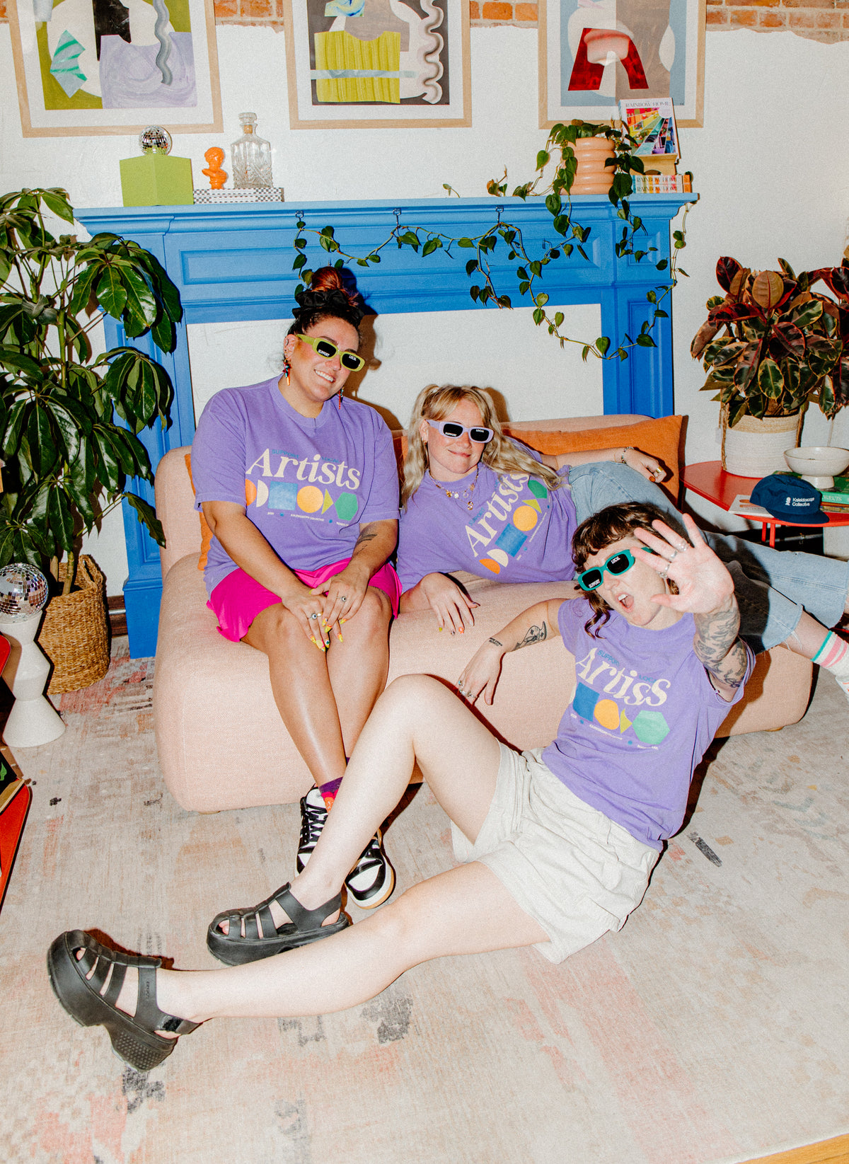 Merch Summer Drop 001 -  Support Local Artists Shirt: Purple