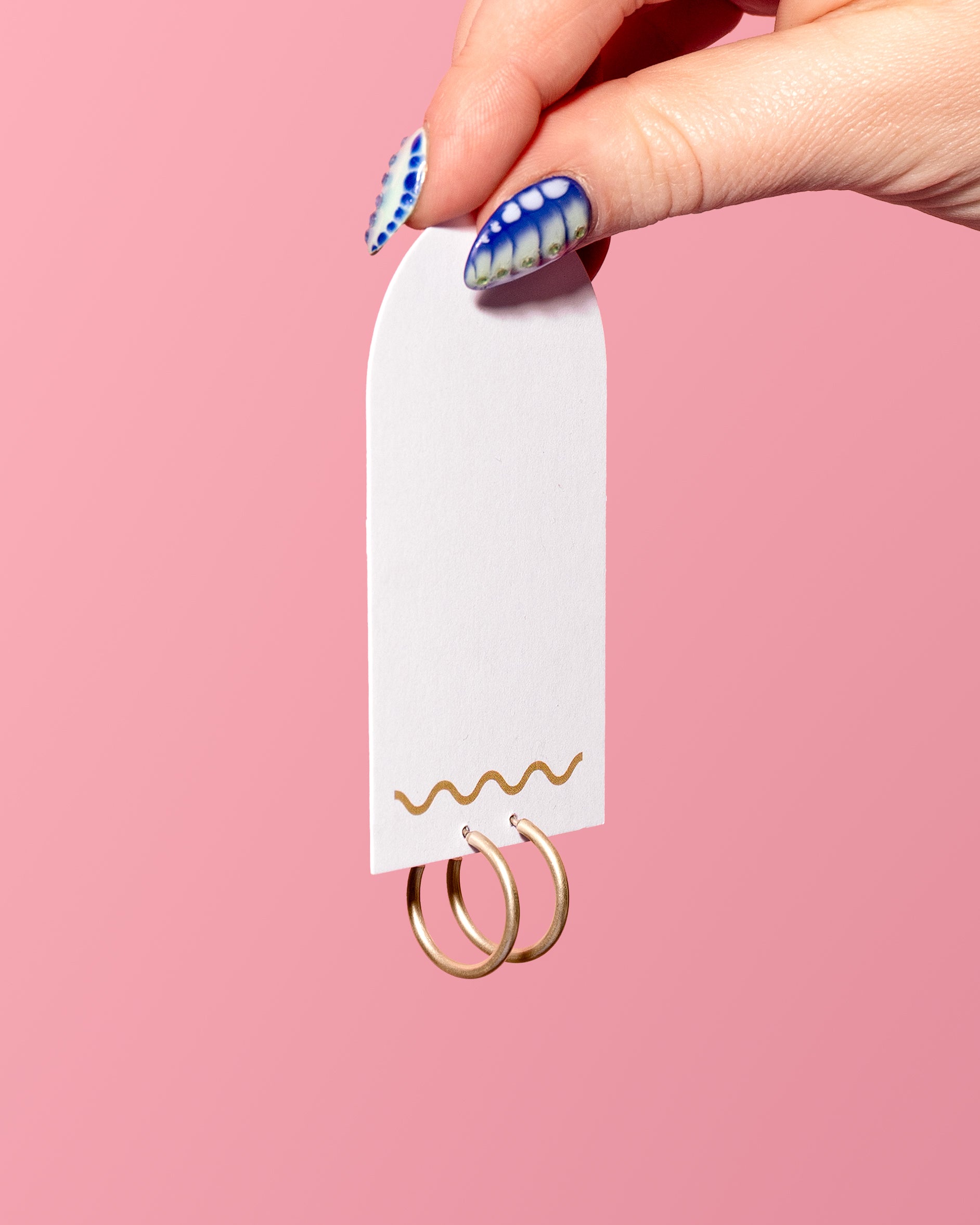 Squiggle Cutters - Sterling Silver Hoops