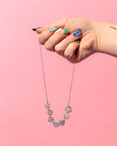 Squiggle Cutters- * Hard Flower Necklace: Sterling Silver