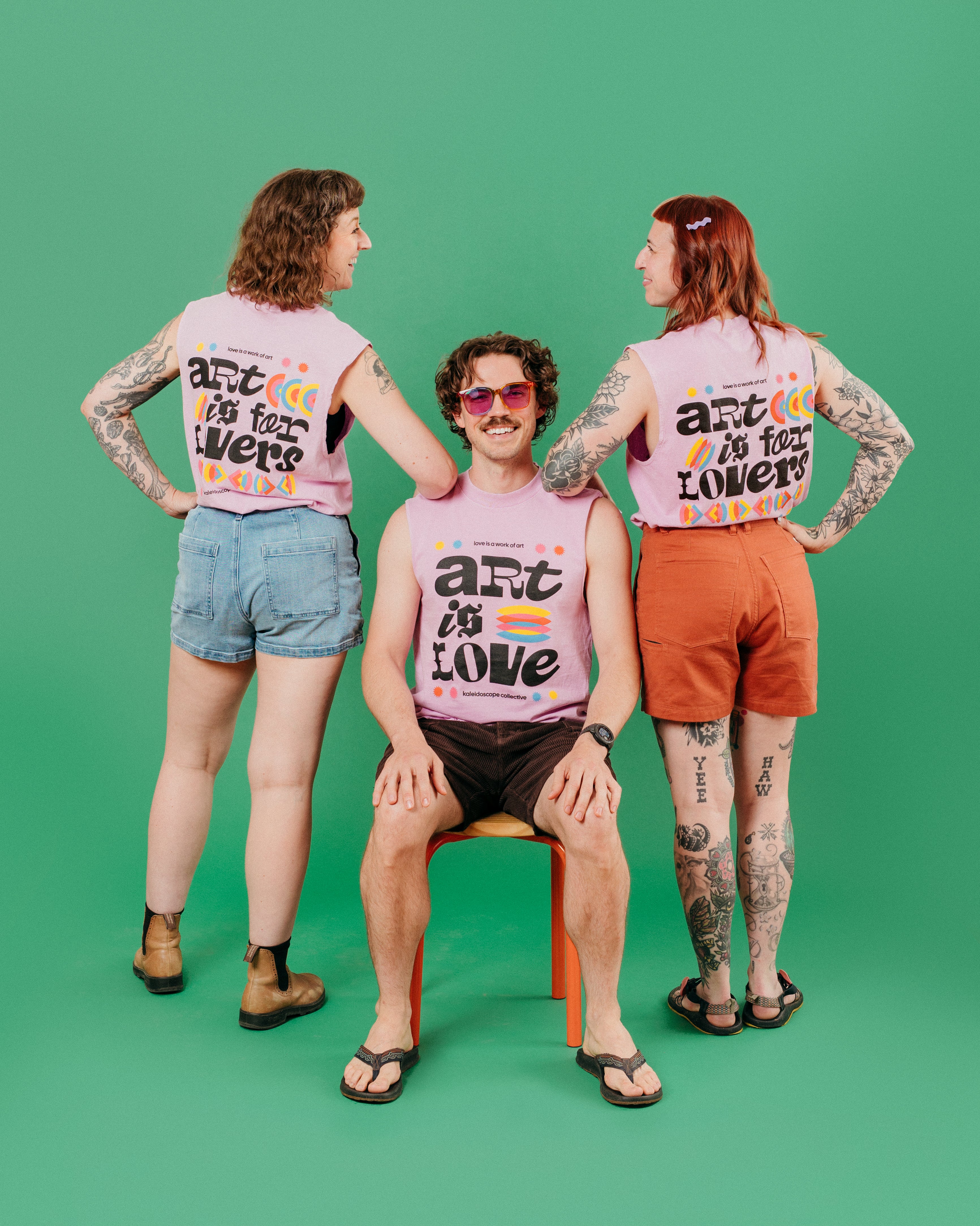 Merch Drop - Art is For Lovers: Pink Cutoff