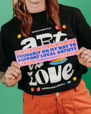 Merch Drop - Probably On My Way To Support Local Artists Vehicle Magnet