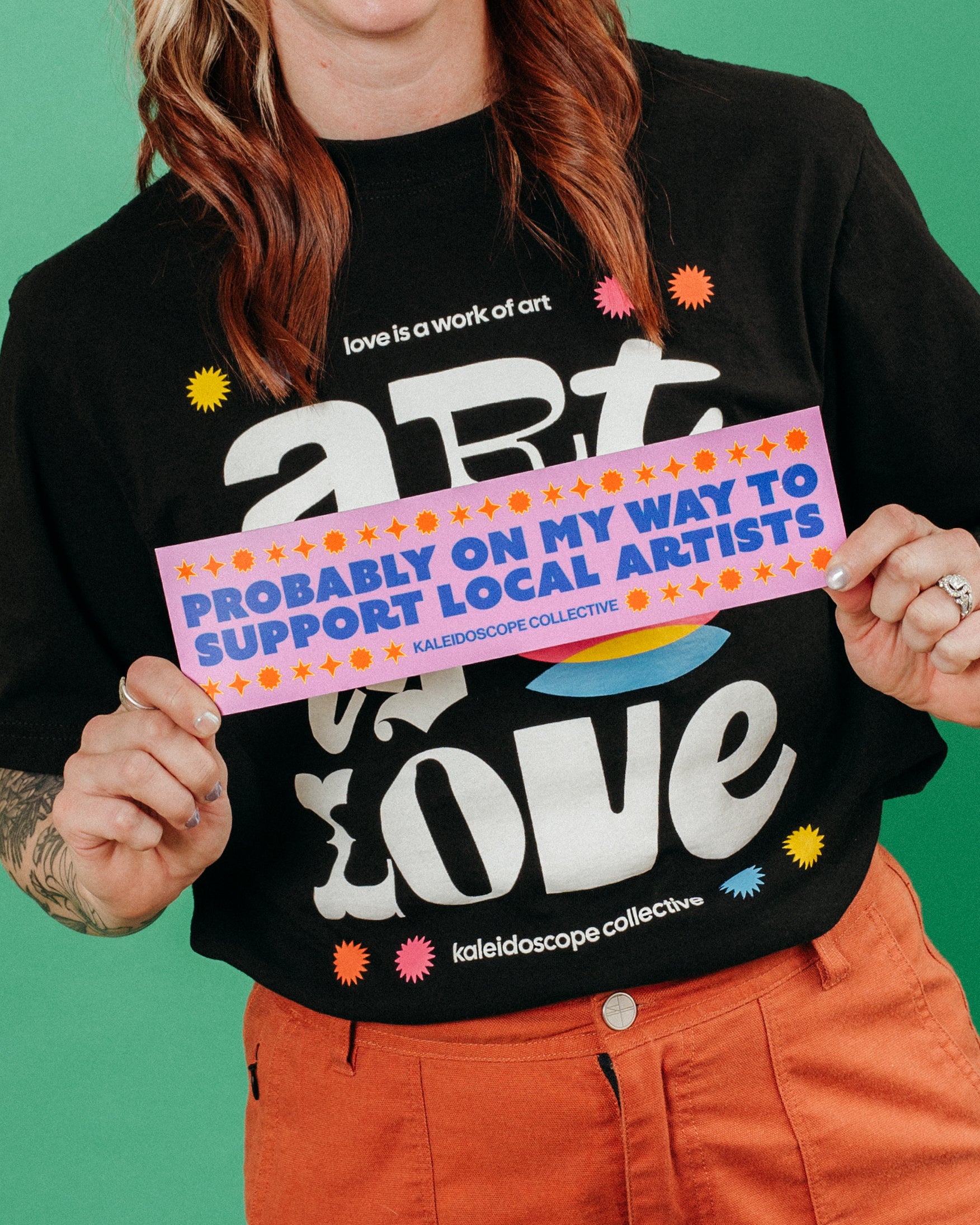 Merch Drop - Probably On My Way To Support Local Artists Vehicle Magnet
