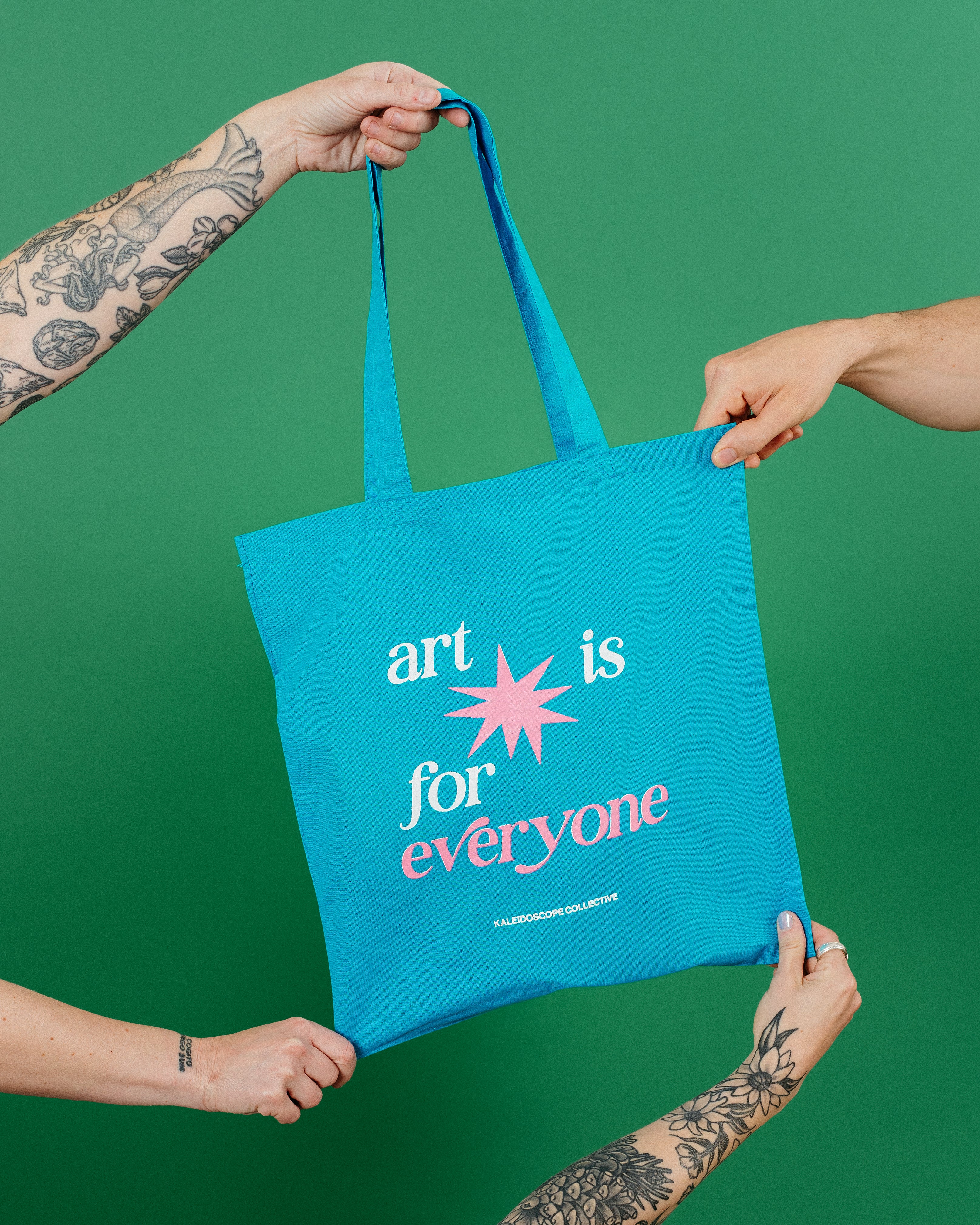 Merch - Art is For Everyone Kaleidoscope Reusable Tote Bag