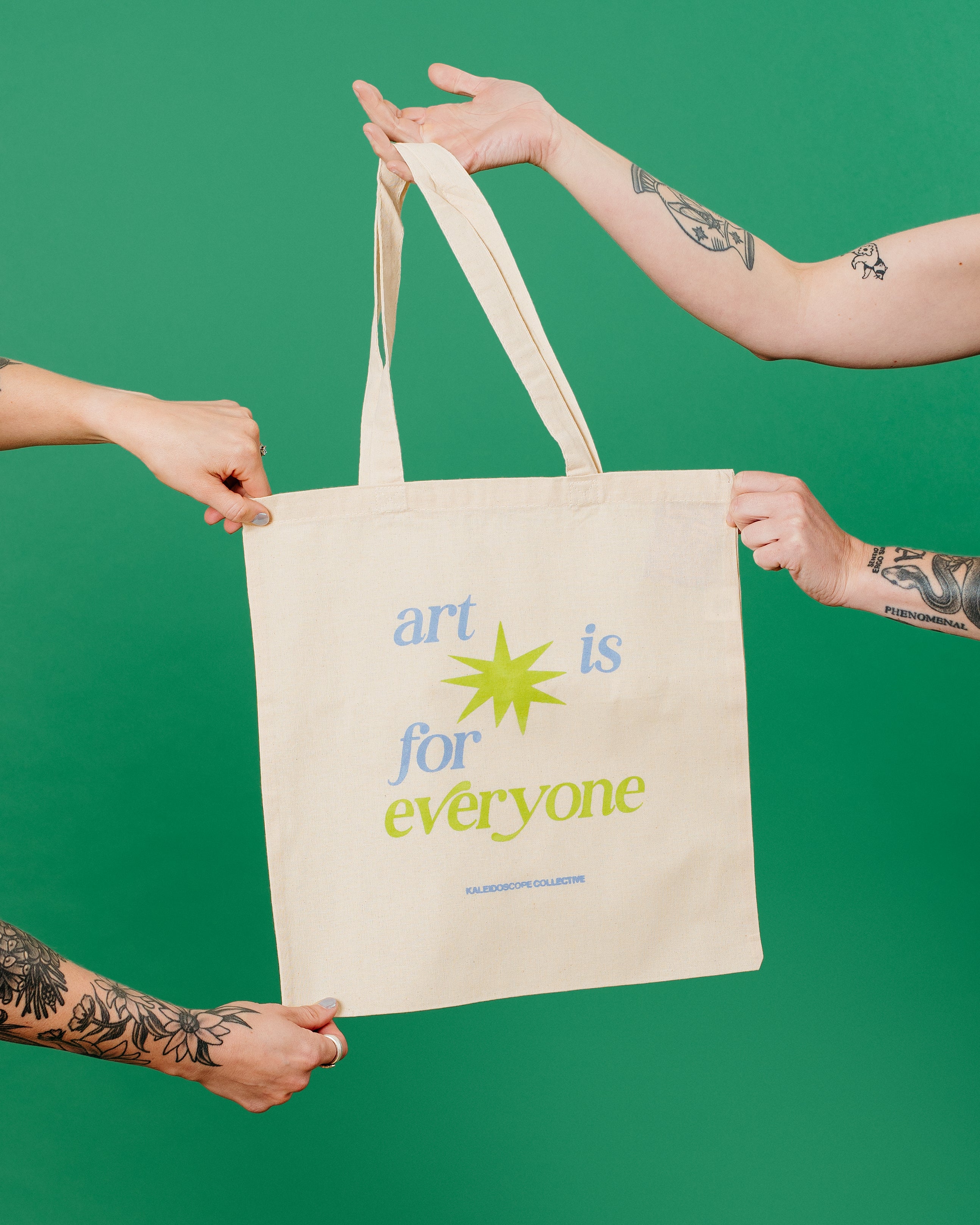 Merch - Art is For Everyone Kaleidoscope Reusable Tote Bag