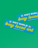 Merch Drop - Hot Girls Buy Local Art Vehicle Magnet